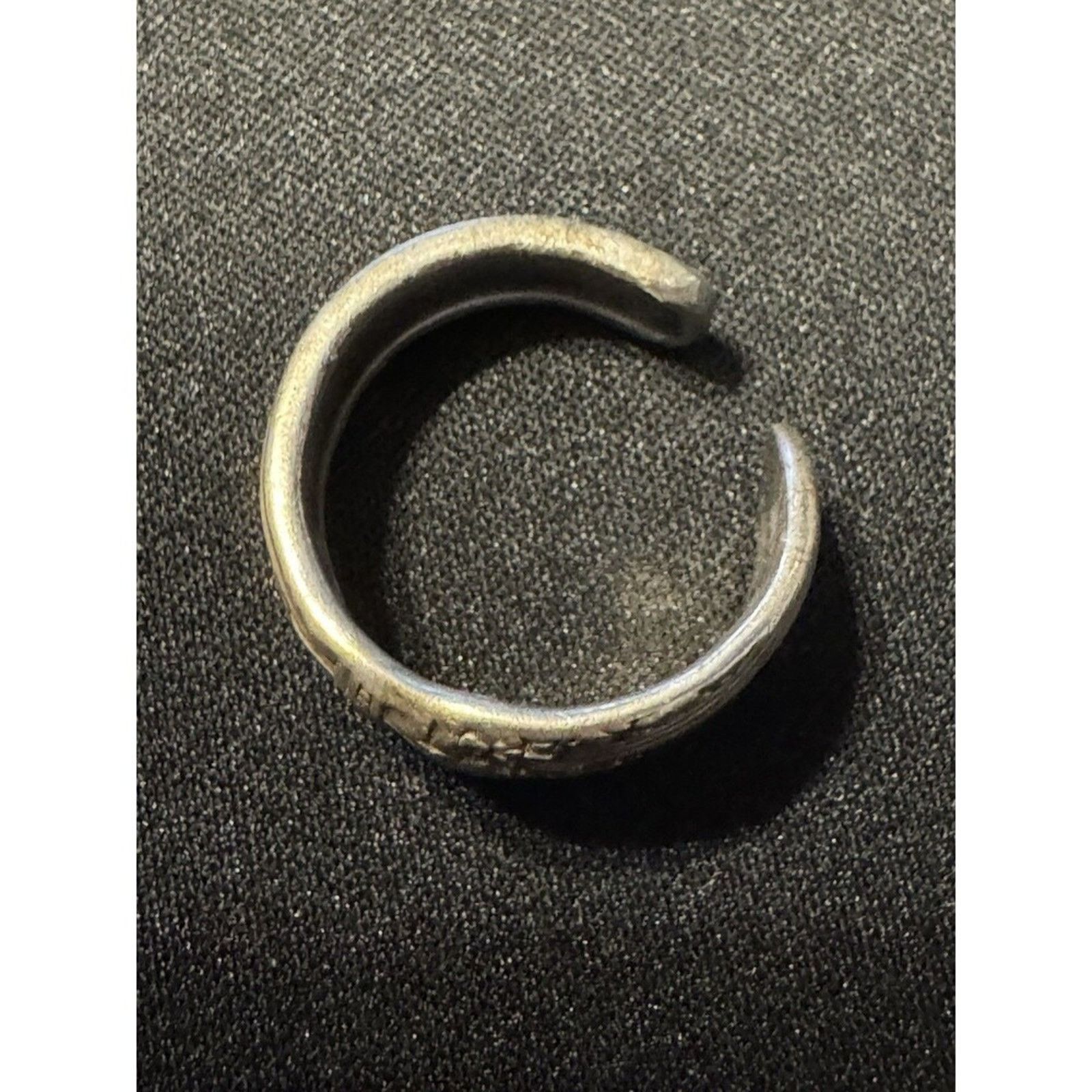 Other Sterling Tested Not Marked Spoon Ring Open Size 9 Size ONE SIZE - 5 Thumbnail