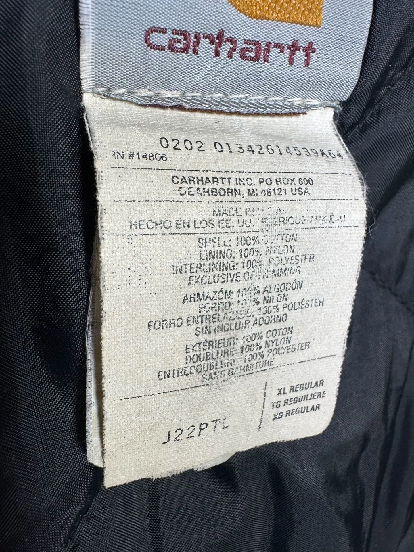 Carhartt Vintage Carhartt J22 Gasoline Blue XL Jacket Size US XL / EU 56 / 4 - 9 Thumbnail