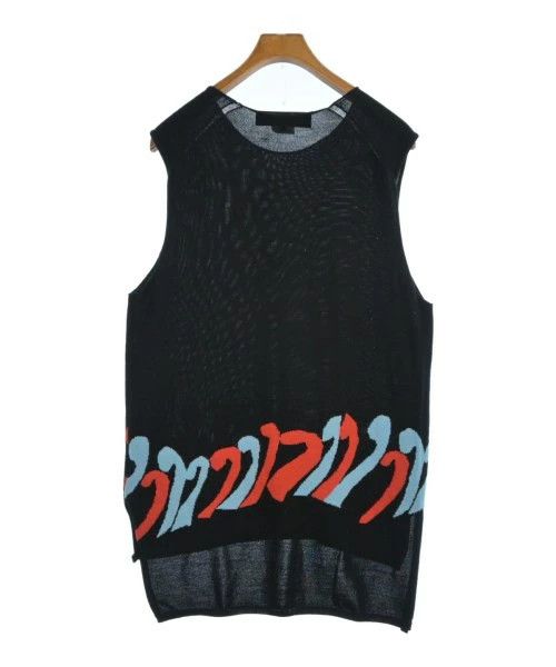 Comme des Garcons Homme Plus T-Shirts Wool Sleeveless Long Back Print Crewneck Black Size US M / EU 48-50 / 2 - 2 Thumbnail