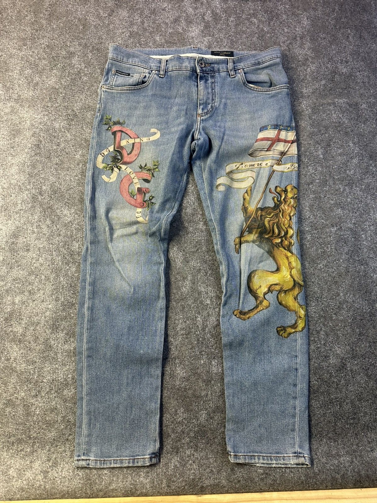 Dolce & Gabbana Dolce & Gabbana Skinny Men’s Jeans Size 50/34 Light Wash Size US 34 / EU 50 - 1 Thumbnail
