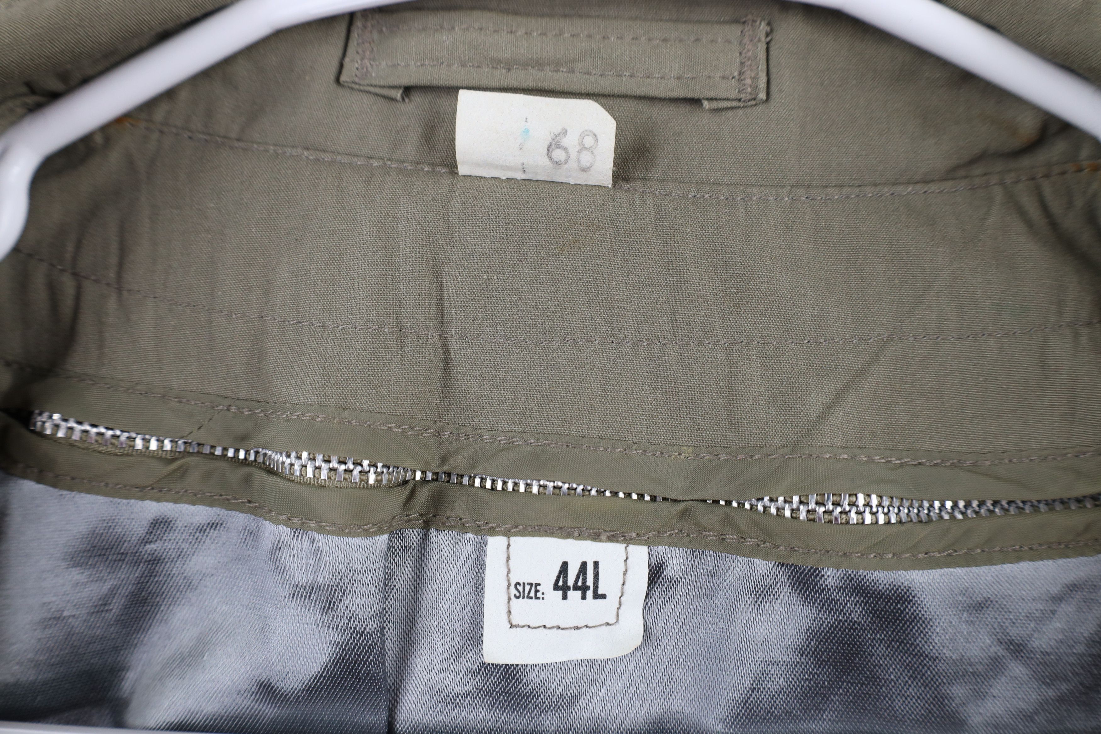 Vintage Vintage 90s Military Weather Trench Coat Jacket Pewter USA Size US L / EU 52-54 / 3 - 12 Thumbnail