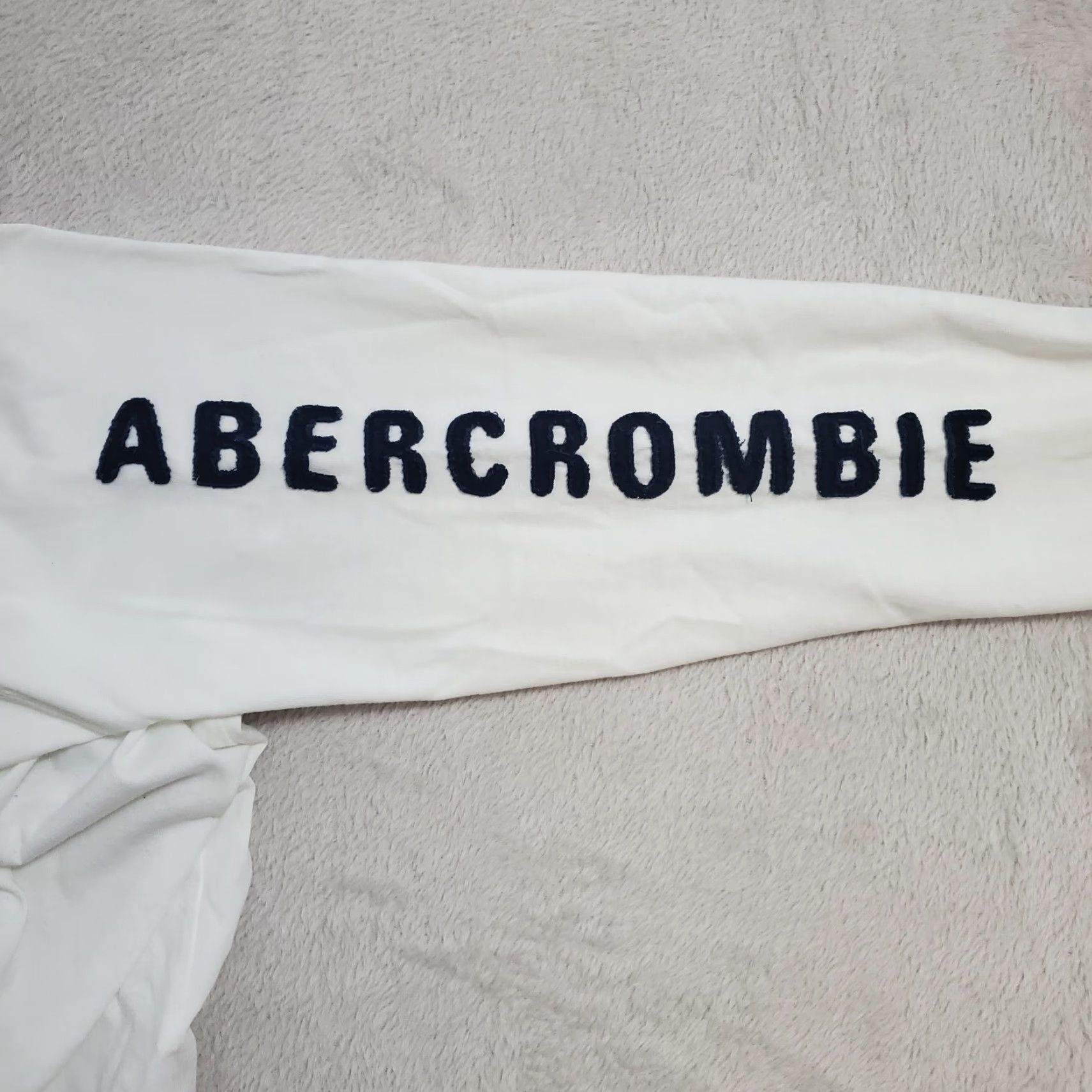 Abercrombie & Fitch Abercrombie & Fitch Muscle T Shirt Men XL White Long Sleeve Spellout 90s Y2K Size US XL / EU 56 / 4 - 5 Thumbnail