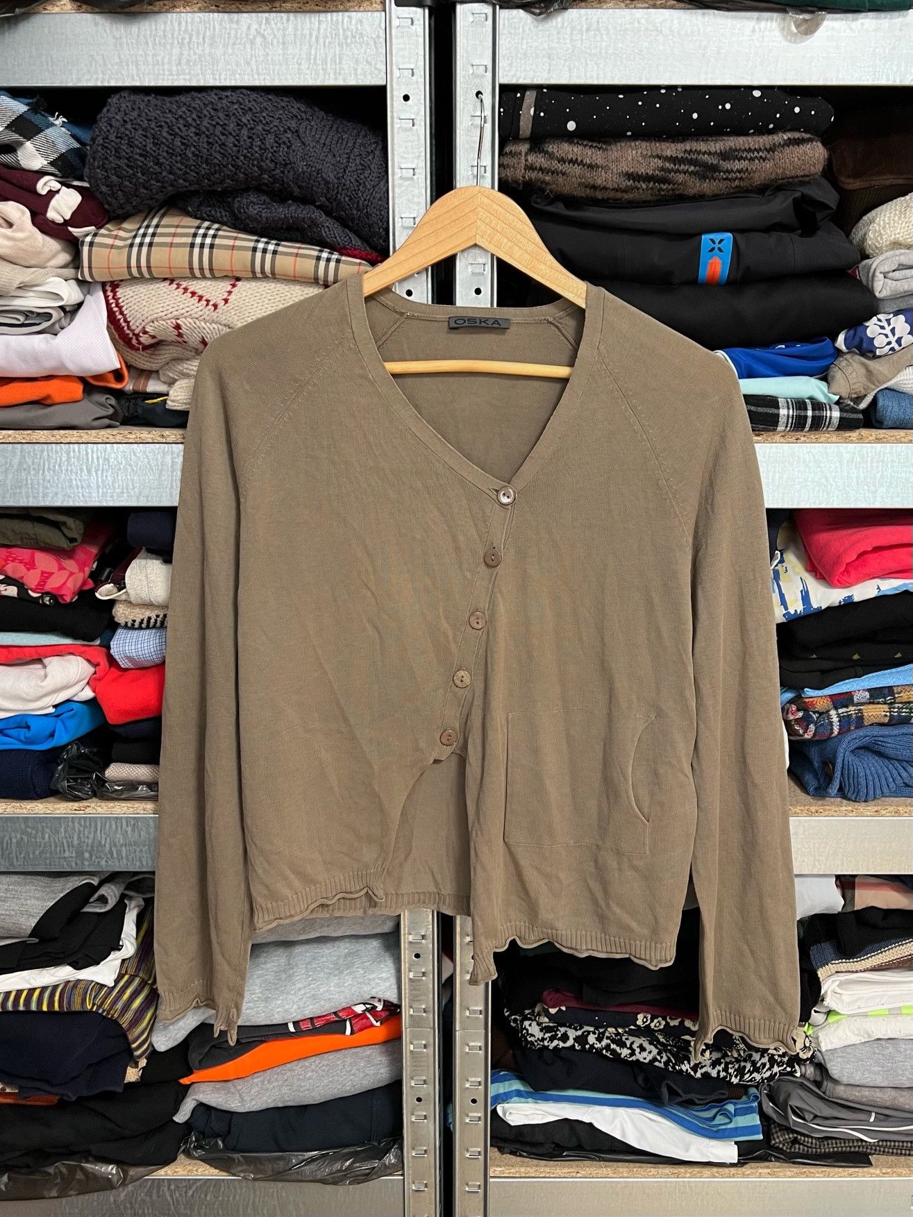 OSKA Oska Button Cardigan Long Sleeve Asymmetrical Sweater Size 2 Size M / US 6-8 / IT 42-44 - 1 Thumbnail