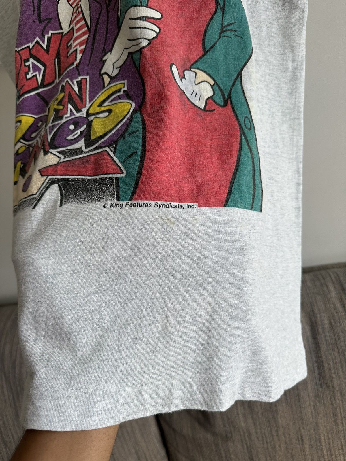 Cartoon Network × Vintage Vintage 90’s Popeye Cartoon USA single stitch Tee Size US L / EU 52-54 / 3 - 3 Thumbnail