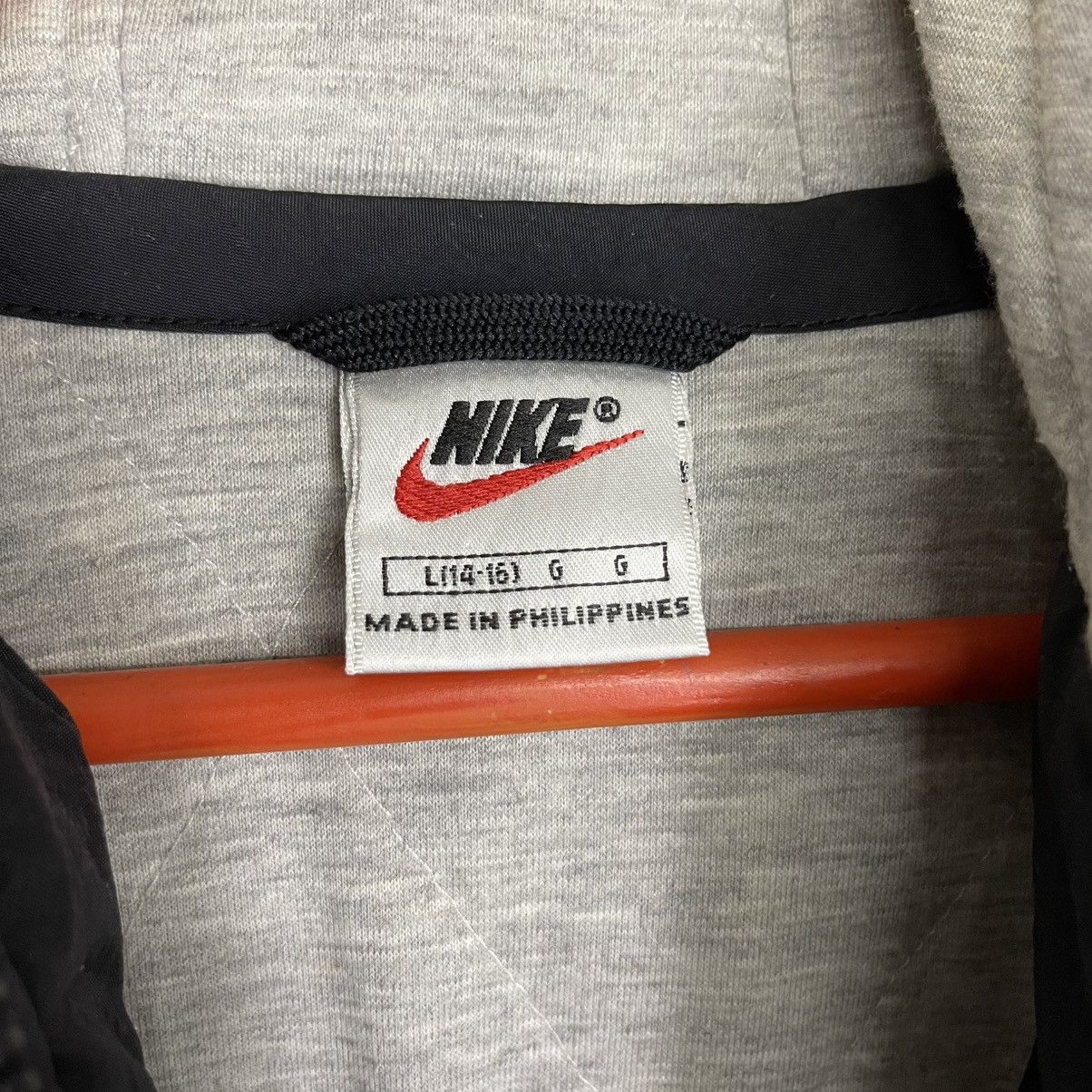 Nike × Vintage Vintage Nike Big Swoosh Hoodie Jacket Size L Size US L / EU 52-54 / 3 - 6 Thumbnail