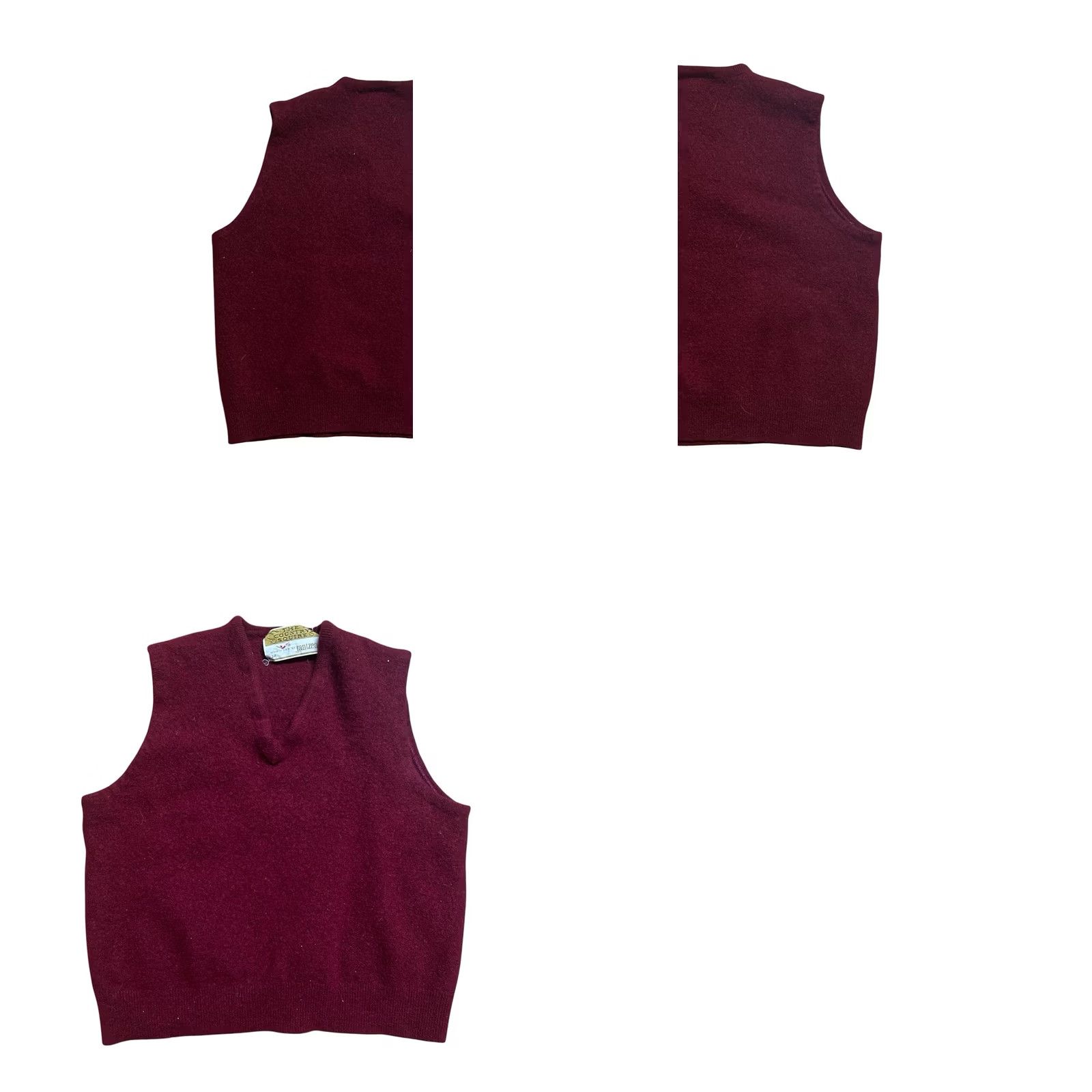 Vintage VINTAGE The Country Squire Vest Women's Burgundy Size Medium Cropped Top Size M / US 6-8 / IT 42-44 - 8 Thumbnail