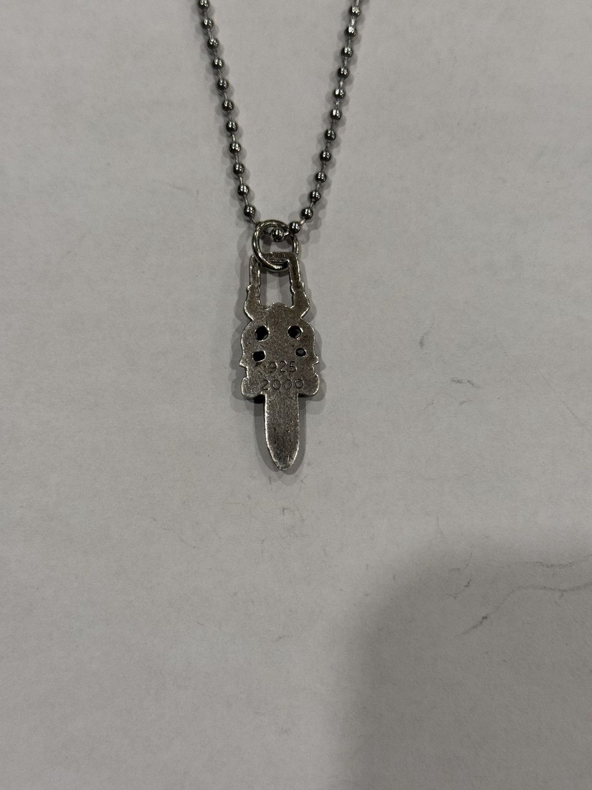 Chrome Hearts Chrome Hearts Dagger Pendant Ball Chain Necklace Silver .925 Size ONE SIZE - 6 Thumbnail