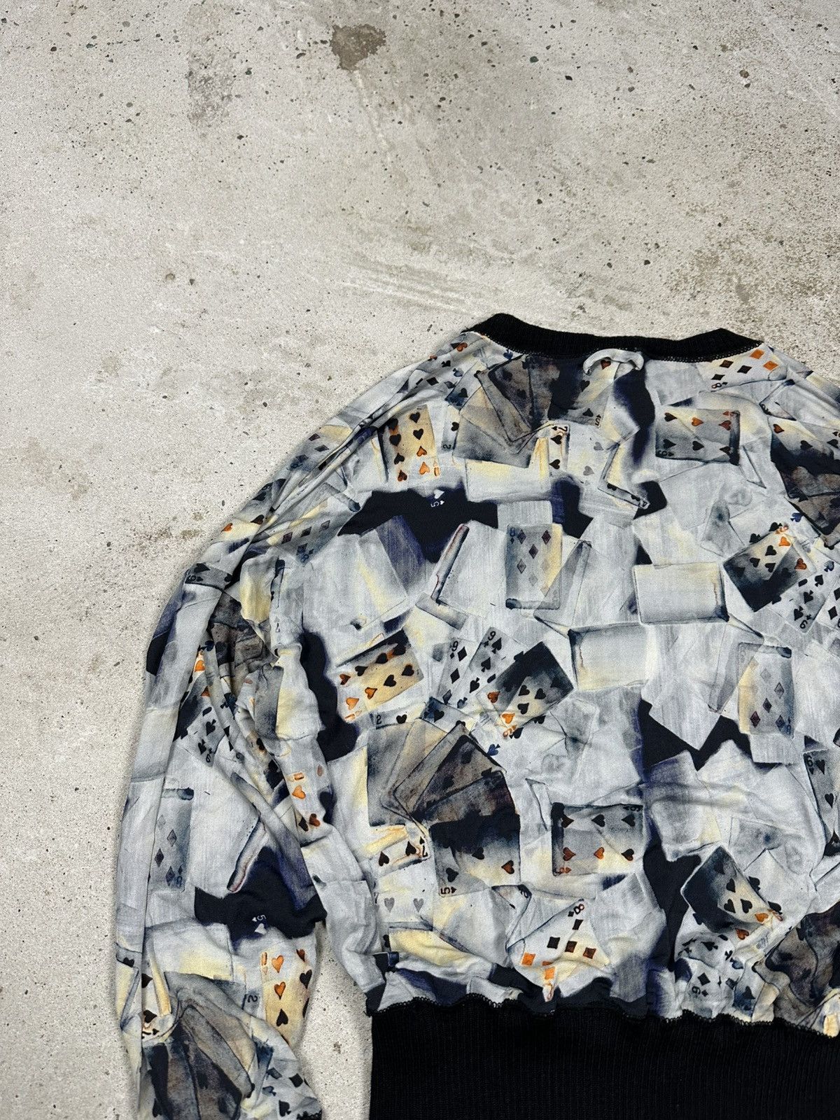 Jean Paul Gaultier Vintage 90s Jean Paul Gaultier Soleil Viscose Cards Top Size S / US 4 / IT 40 - 15 Thumbnail