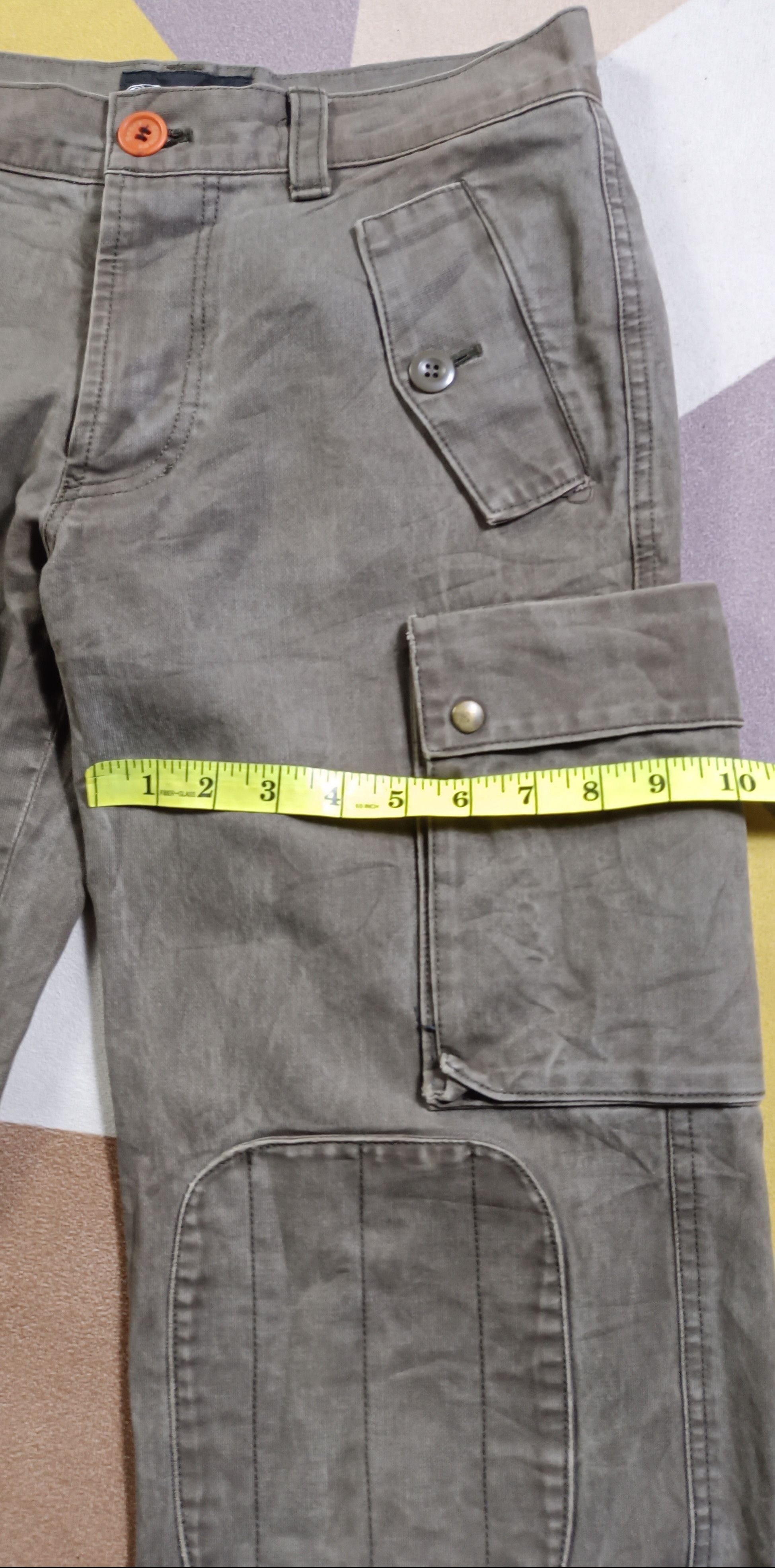 14th Addiction × Henry Cotton's × KMRii Vintage🔥Henry Cottons "Luva Tram"Tactical Multi Pocket Size US 31 - 14 Thumbnail