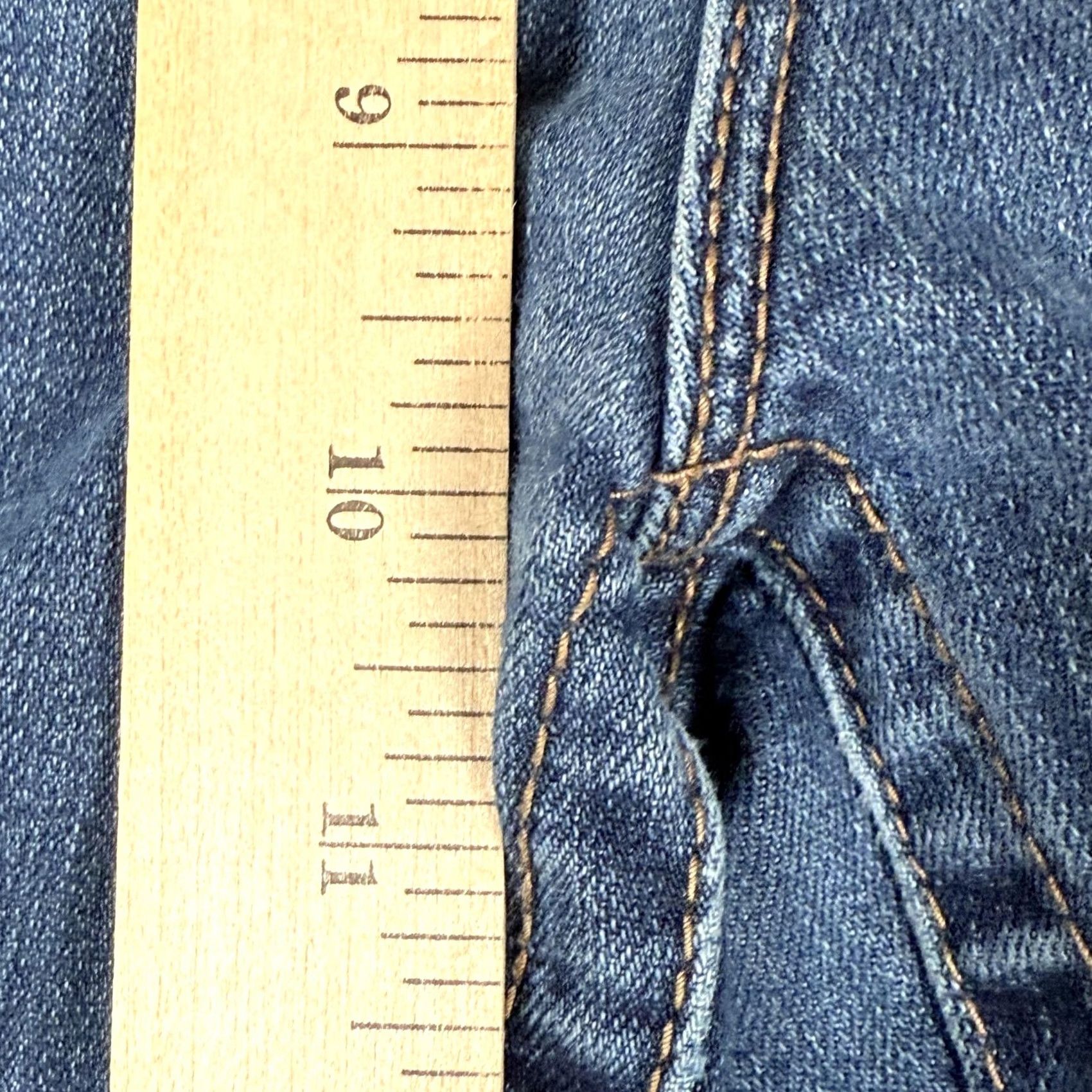 Vintage VINTAGE? No. Seven7 Jeans Womens 14 Blue Stretch Denim Skinny Mid Rise Avalon Classic Size 36" / US 14 / IT 50 - 6 Thumbnail