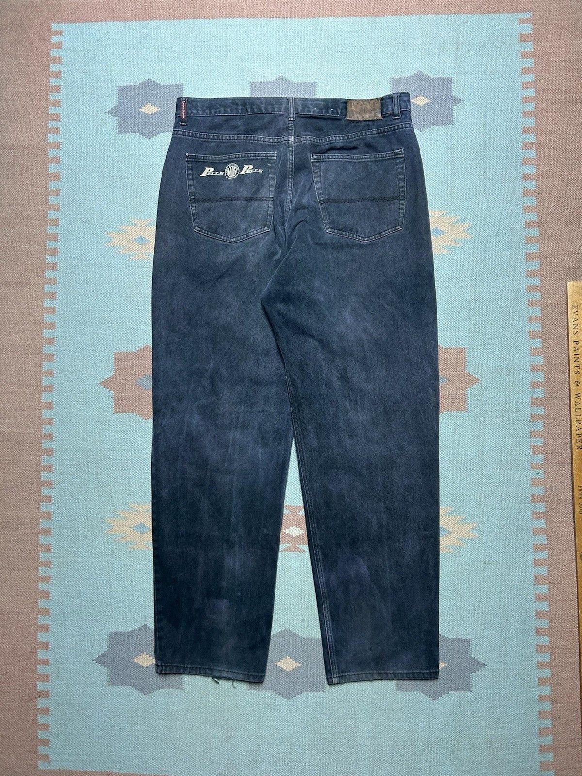 Vintage y2k baggy jeans pelle pelle faded goth grunge JNCO 38x34 Size US 38 / EU 54 - 1 Thumbnail