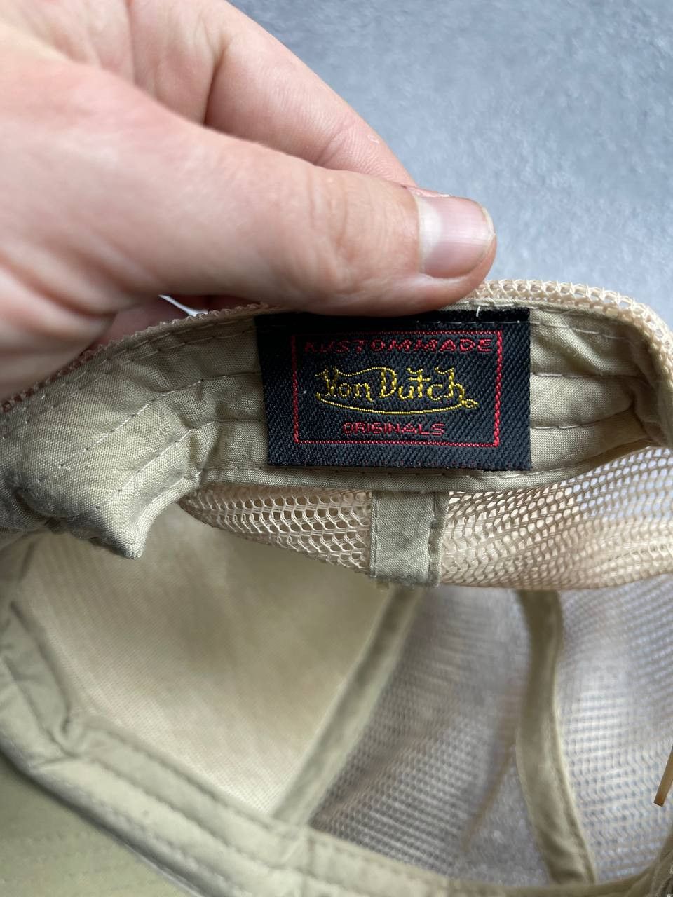 Other RARE Vintage Von Dutch Beige Trucker Hats Cap Size ONE SIZE - 6 Thumbnail