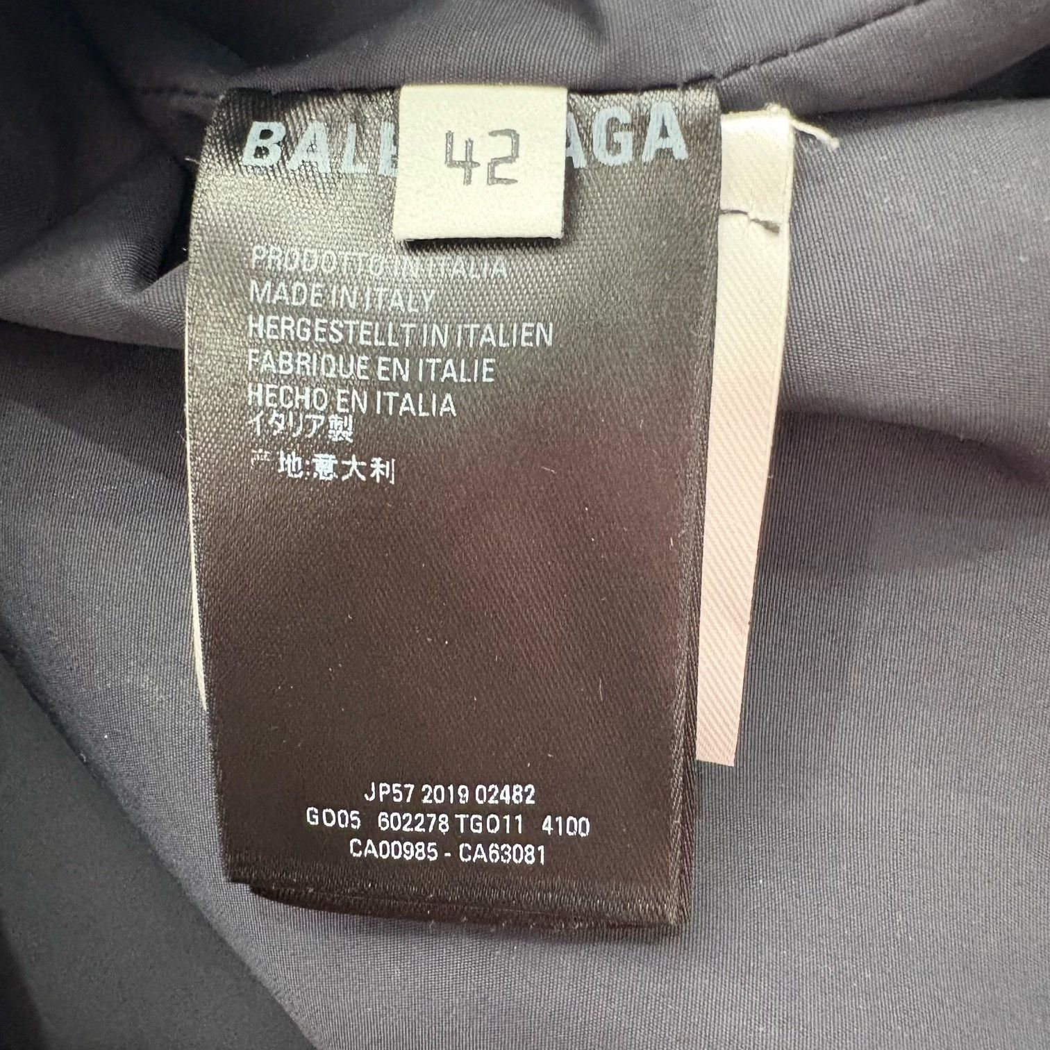 Balenciaga Balenciaga Logo-patterned jacket with stand-up collar, zip Size US XS / EU 42 / 0 - 6 Thumbnail