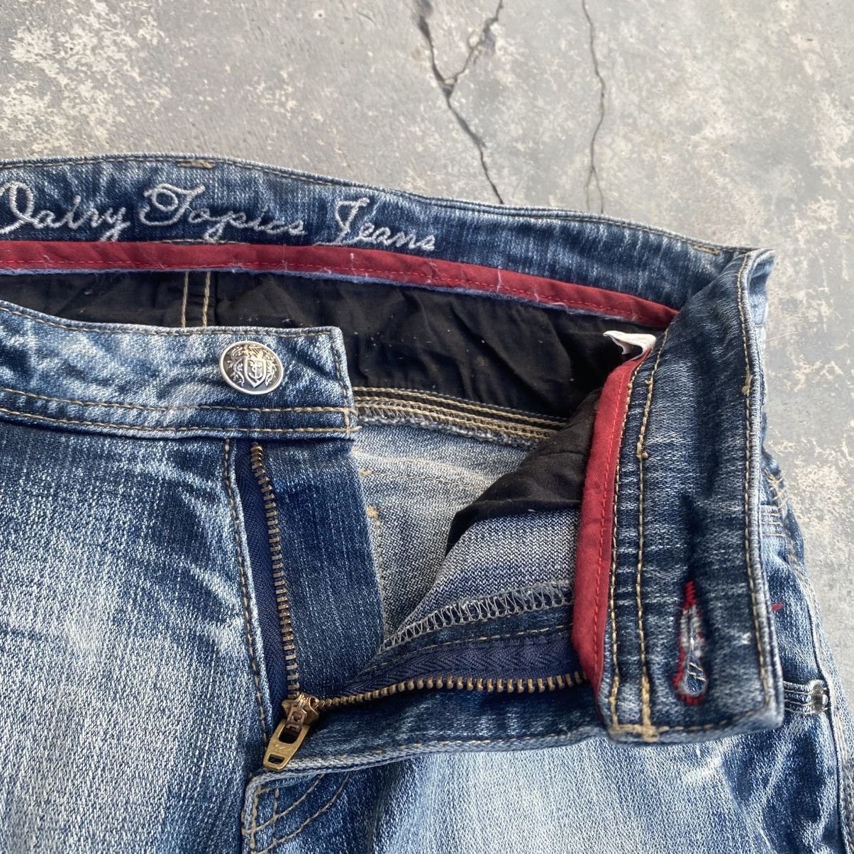 14th Addiction × If Six Was Nine × Japanese Brand DAILY TOPICS THUNDER FLARE Stretchable Jeans Size US 30 / EU 46 - 8 Thumbnail