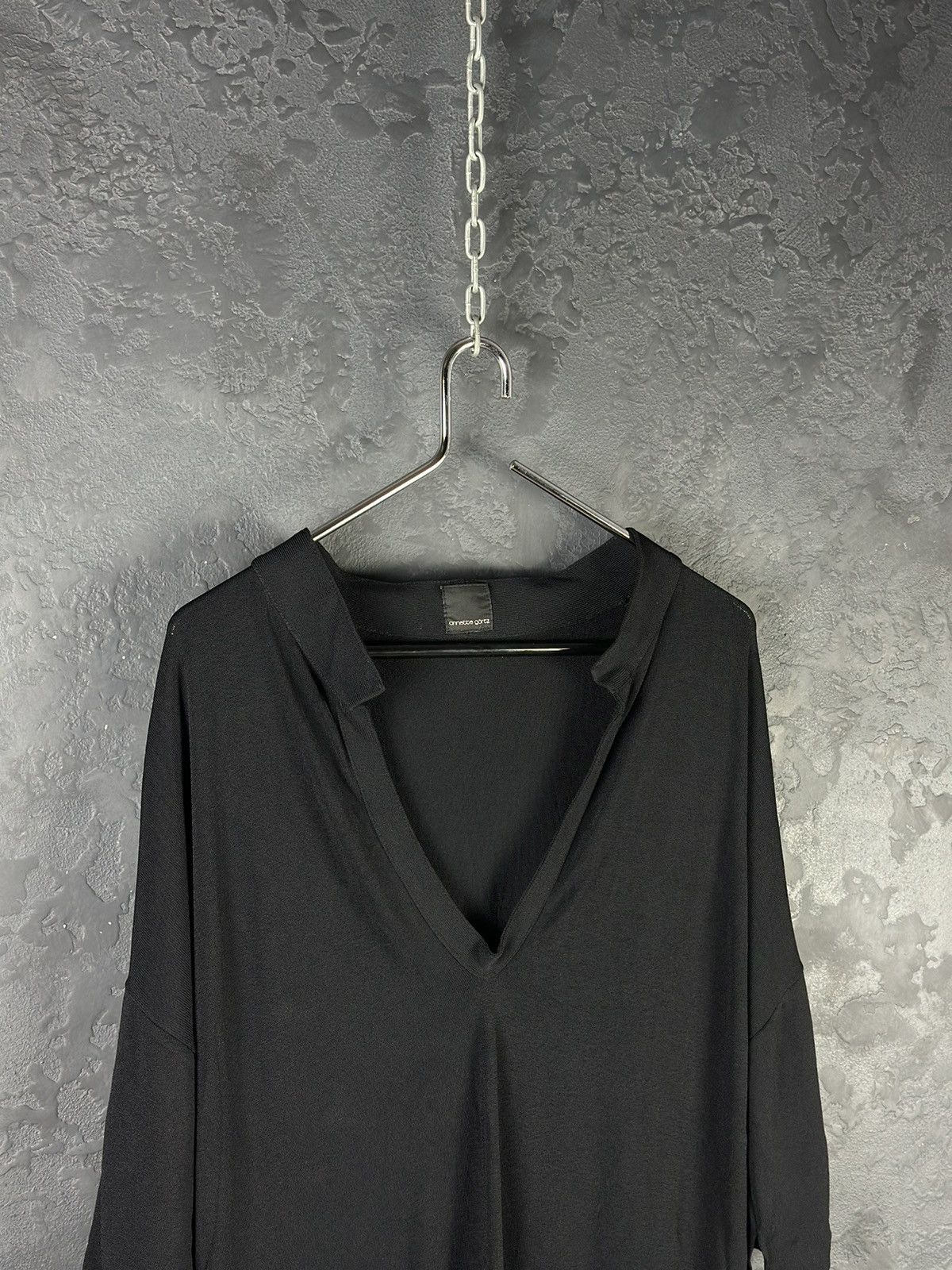Annette Gortz Annette Gortz Avantgarde Black Dress Viskose Size S Size S / US 4 / IT 40 - 2 Thumbnail