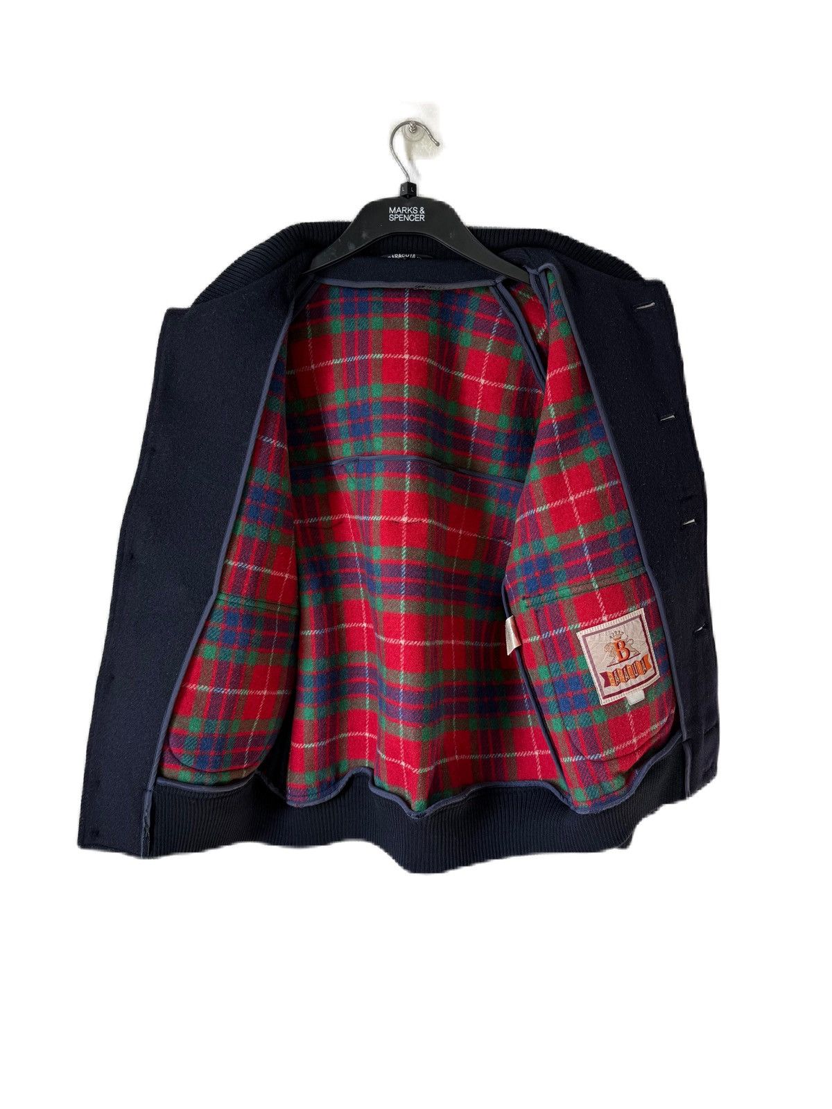 Baracuta BARACUTA BLUE WOOL CASUAL JACKET, TARTAN SKIN INSIDE Size US M / EU 48-50 / 2 - 3 Thumbnail