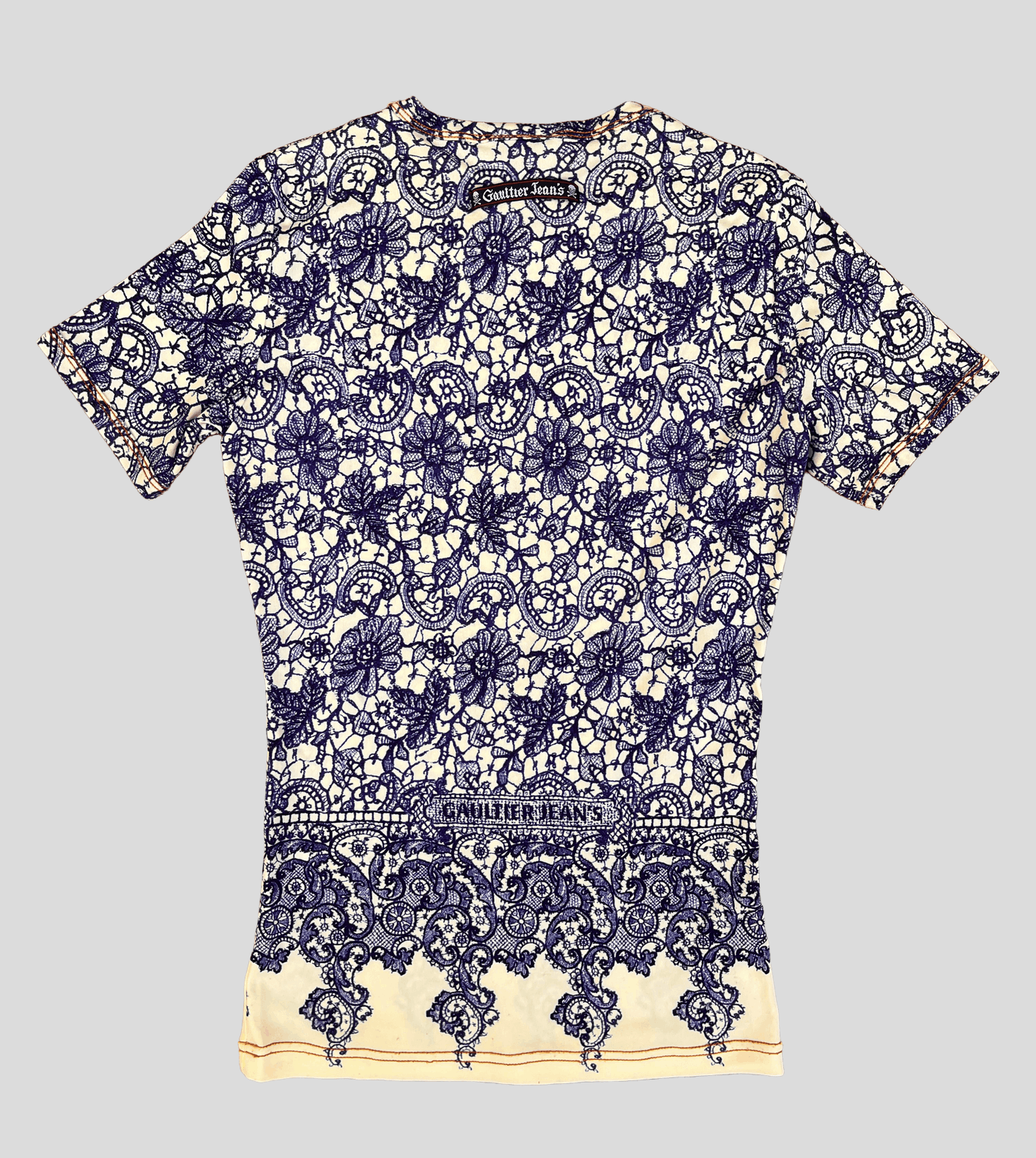 Jean Paul Gaultier Jean Paul Gaultier T-shirt Floral Cut and Sew Size S / US 4 / IT 40 - 4 Thumbnail