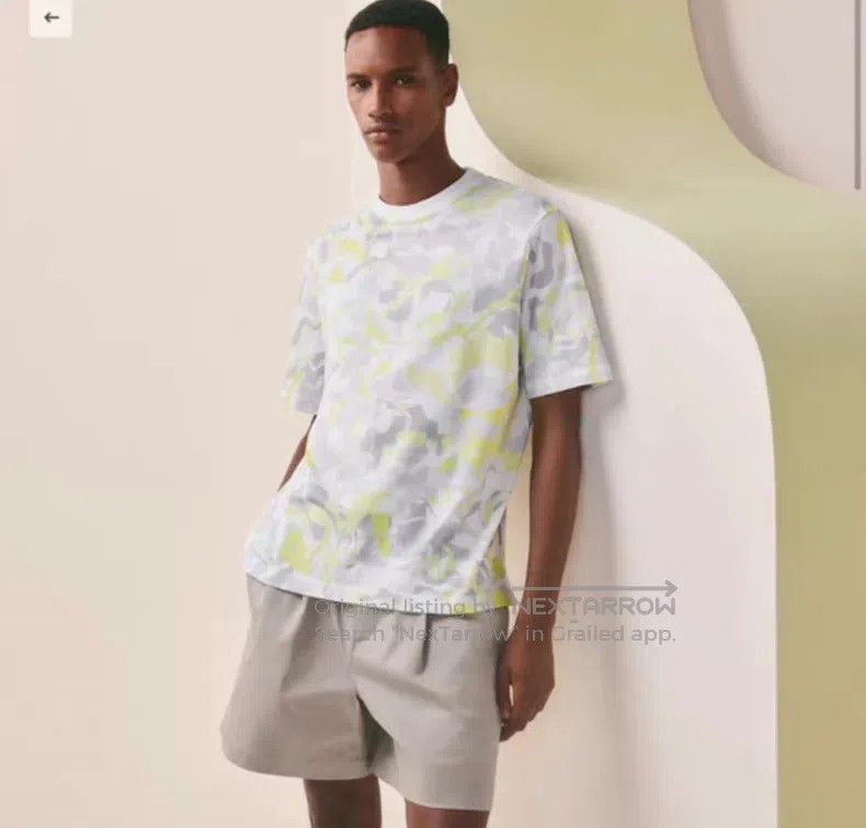 Hermes Hermes Men's Short Sleeve T-Shirt, Lemonade Color, Camoufl Size US XXL / EU 58 / 5 - 2 Thumbnail