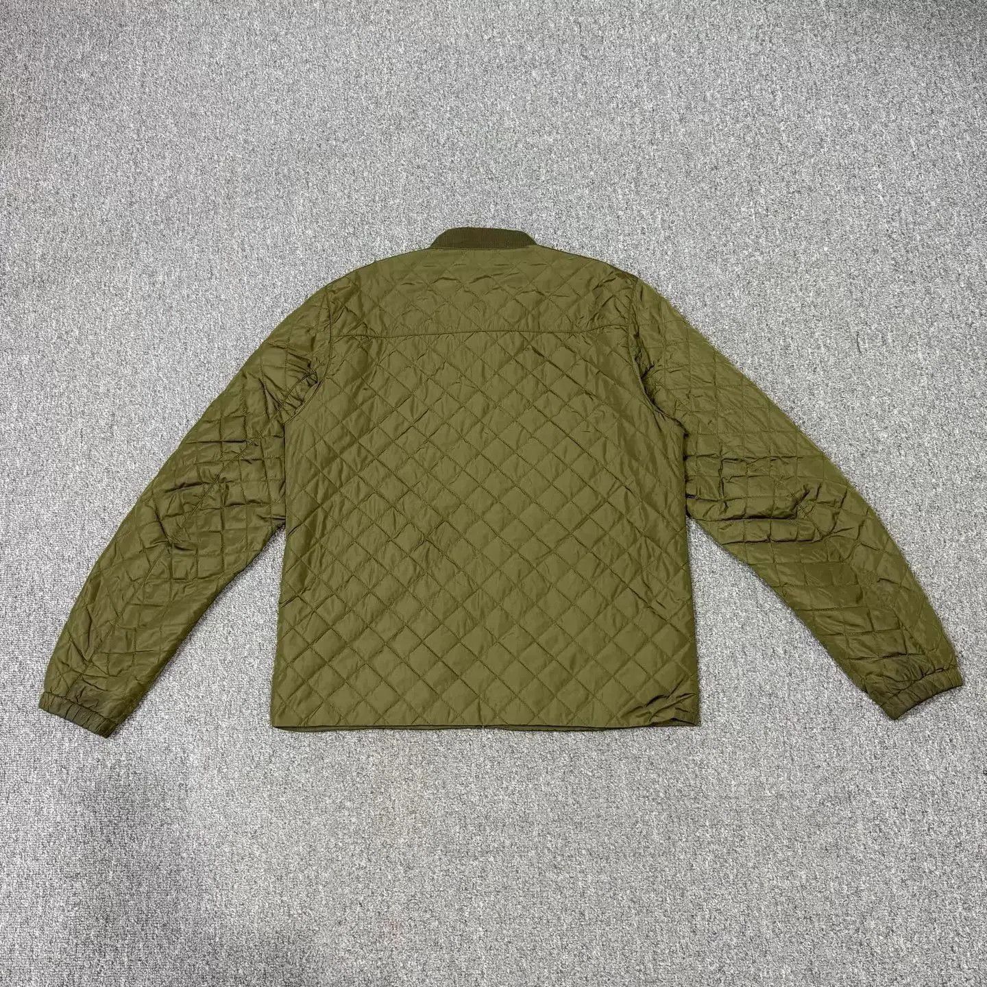Prada Green Quilted Bomber Jacket Size M. Size US M / EU 48-50 / 2 - 2 Thumbnail
