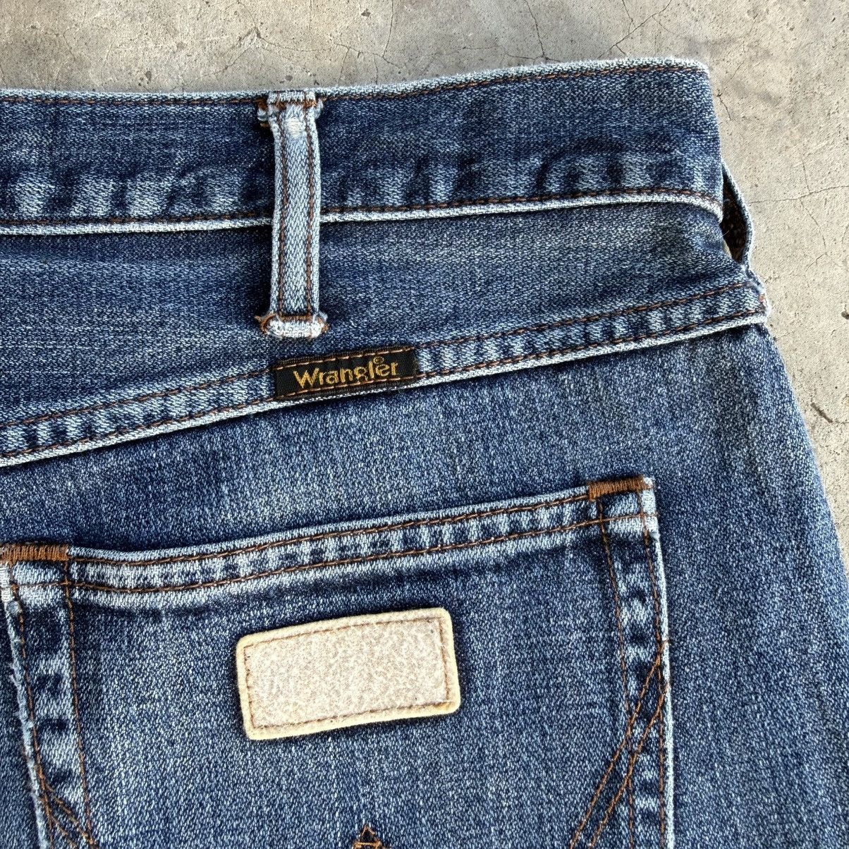 Wrangler W36x31.5 Vintage Wrangler Faded Mud Wash Denim Jean pants Size US 36 / EU 52 - 12 Thumbnail