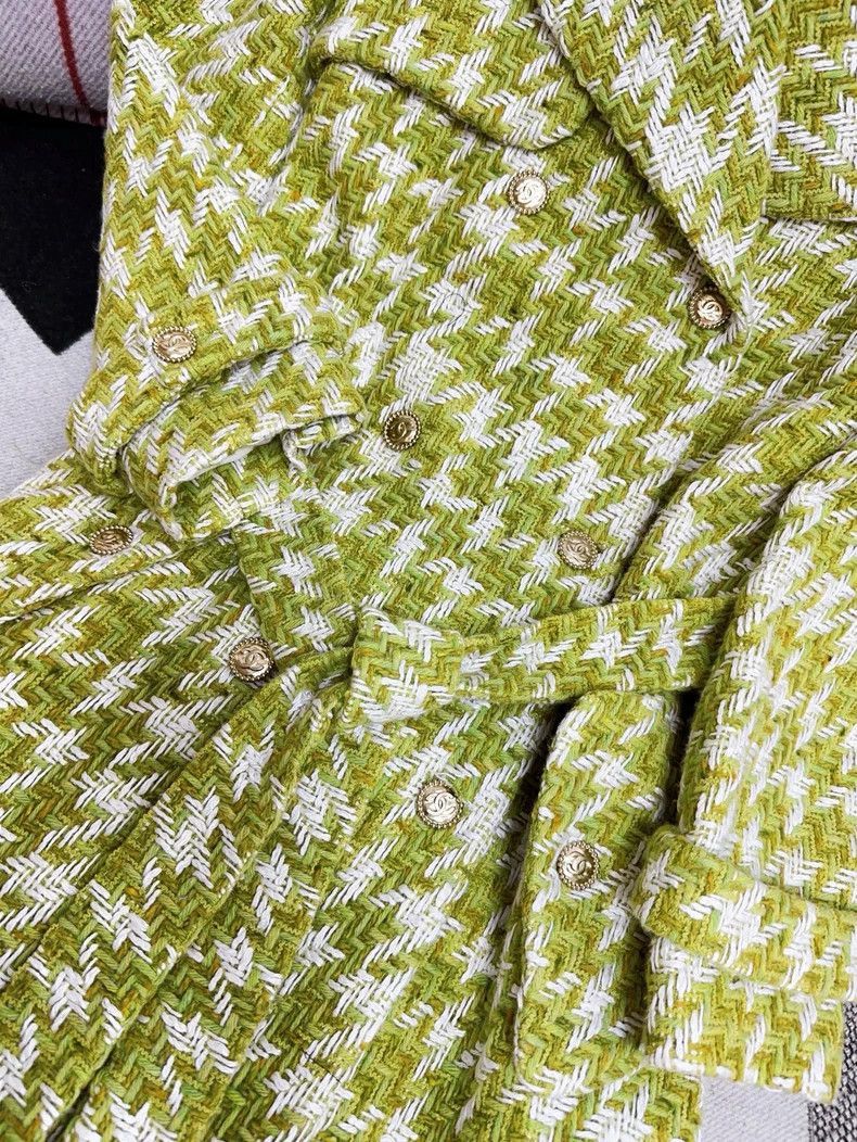 Chanel Chanel Houndstooth Longline Knit Coat Size M / US 6-8 / IT 42-44 - 8 Thumbnail