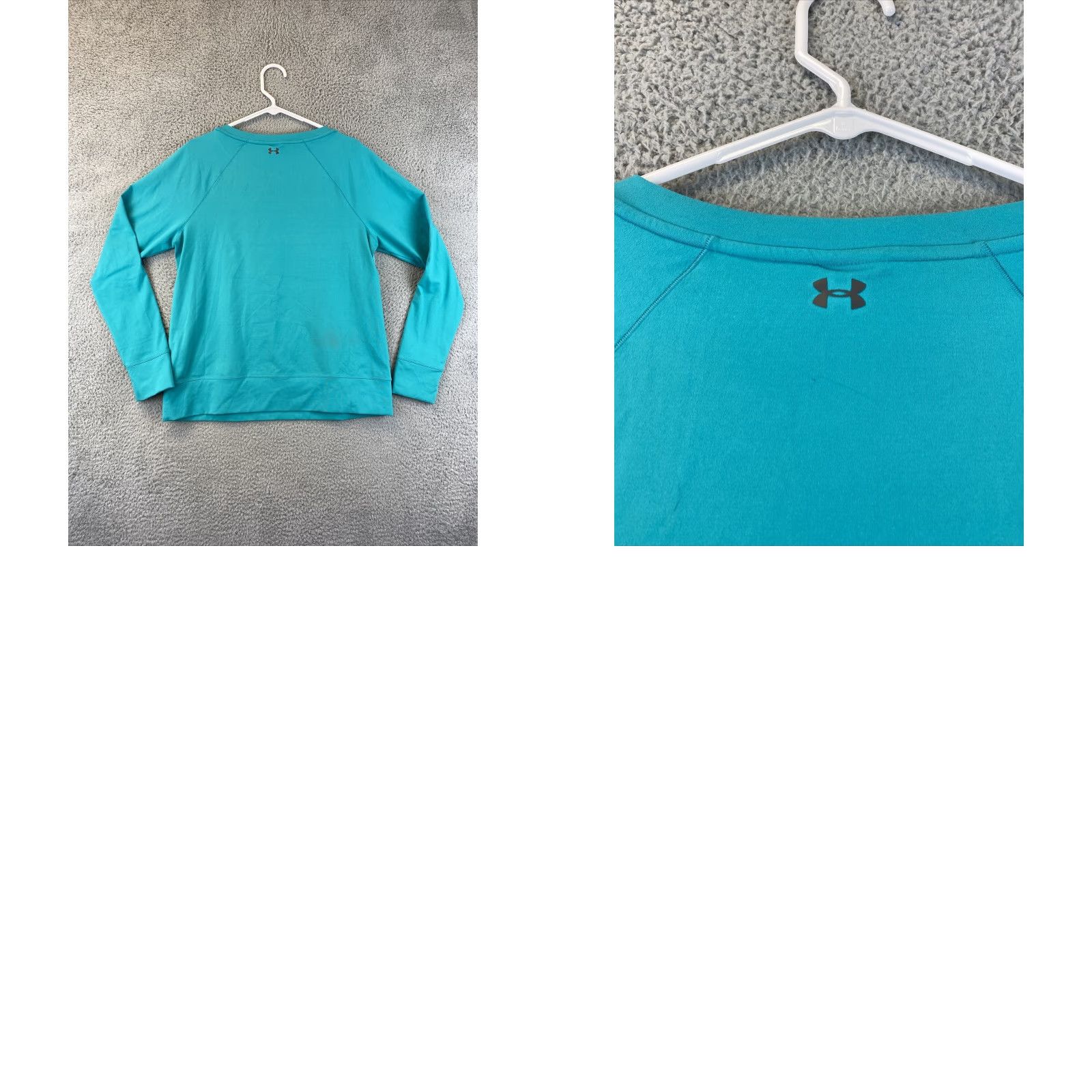 Under Armour Under Armour Light Green Womens Sz L Long Sleeve Running Workout Shirt 75-36 Size L / US 10 / IT 46 - 8 Thumbnail