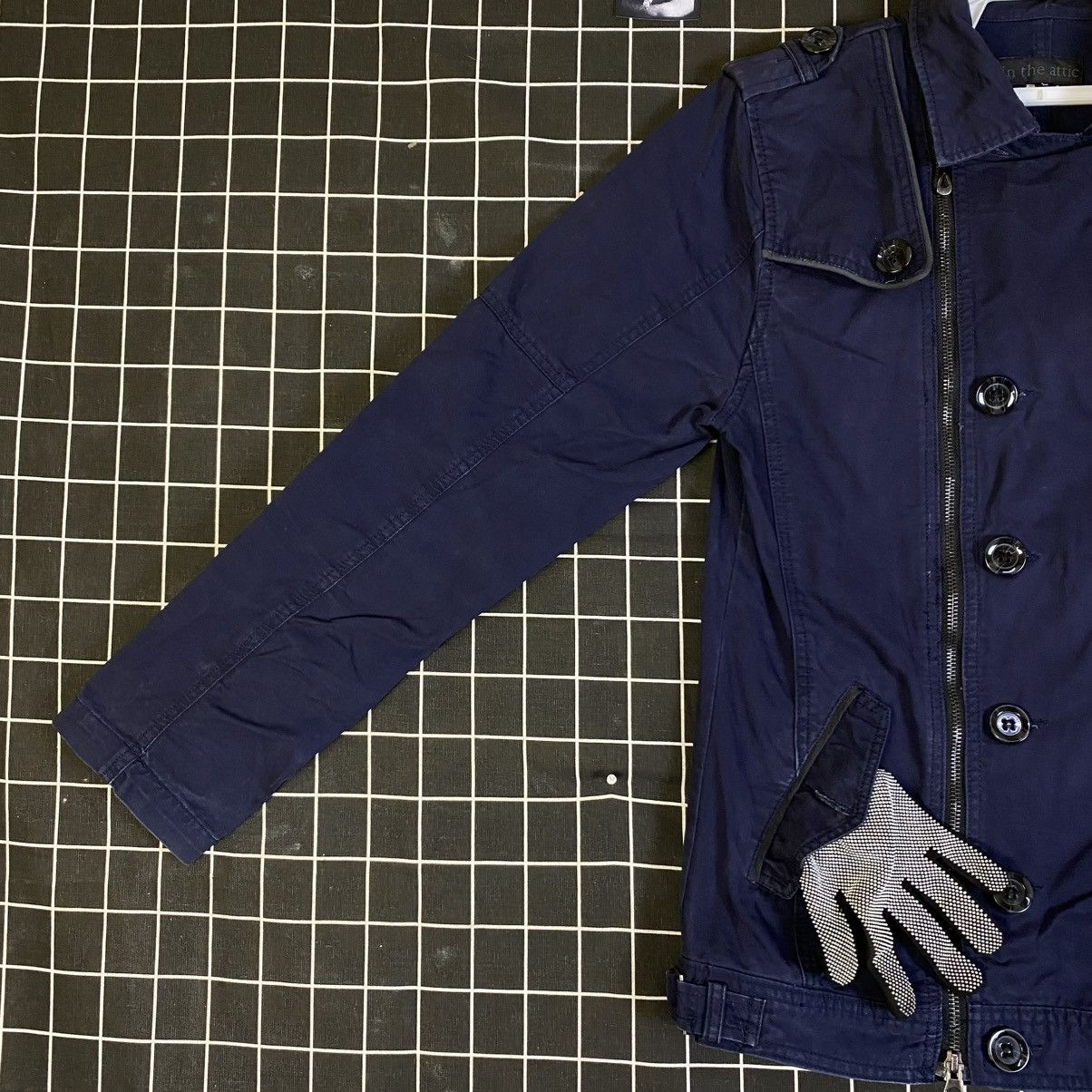 In The Attic 🇯🇵 IN THE ATTIC DOUBLE BREASTED PUNK BIKER JACKET Size US L / EU 52-54 / 3 - 3 Thumbnail