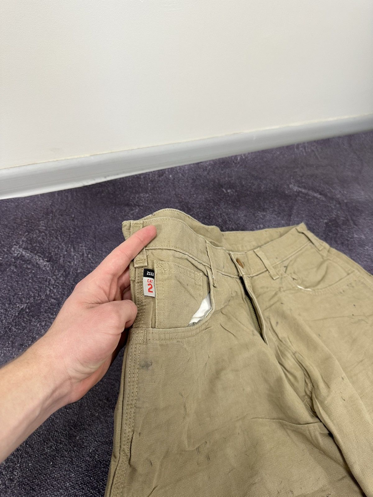 Carhartt Vintage Carhartt Flame Resistant Distressed USA Work Pants Size US 36 / EU 52 - 15 Thumbnail
