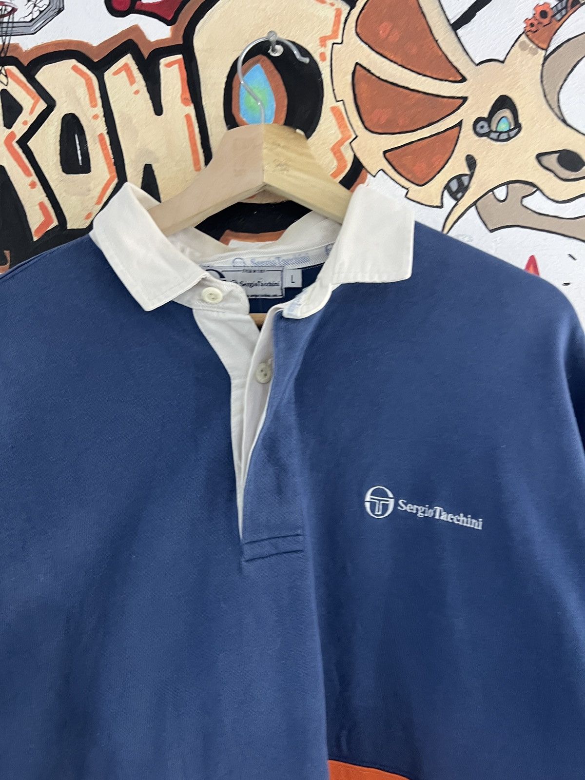 Sergio Tacchini Vintage Sergio Tacchini Long Sleeve Polo Size US L / EU 52-54 / 3 - 2 Thumbnail