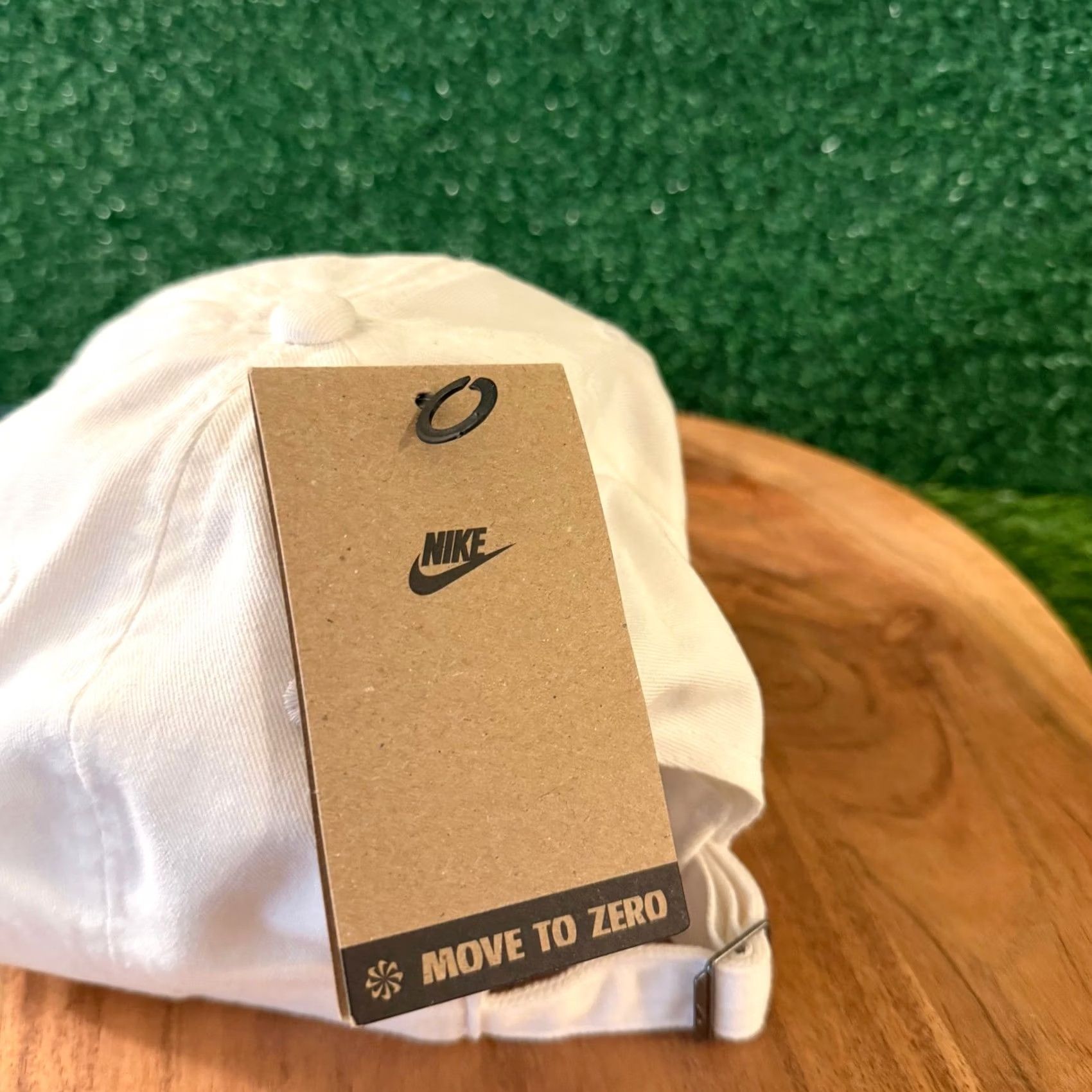 Nike Nike Club Cap Hat Mens Medium Large White Embroidered Sneaker Patch Adjustable Cap Baseball Cap Size ONE SIZE - 5 Thumbnail