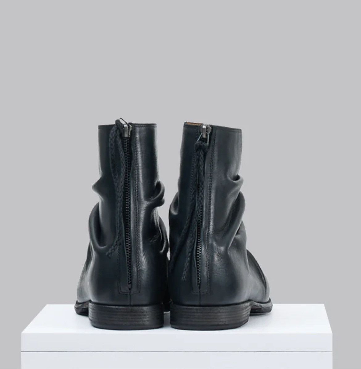 Yohji Yamamoto CROPPED CREASE BOOTS Size US 9 / EU 42 - 4 Thumbnail