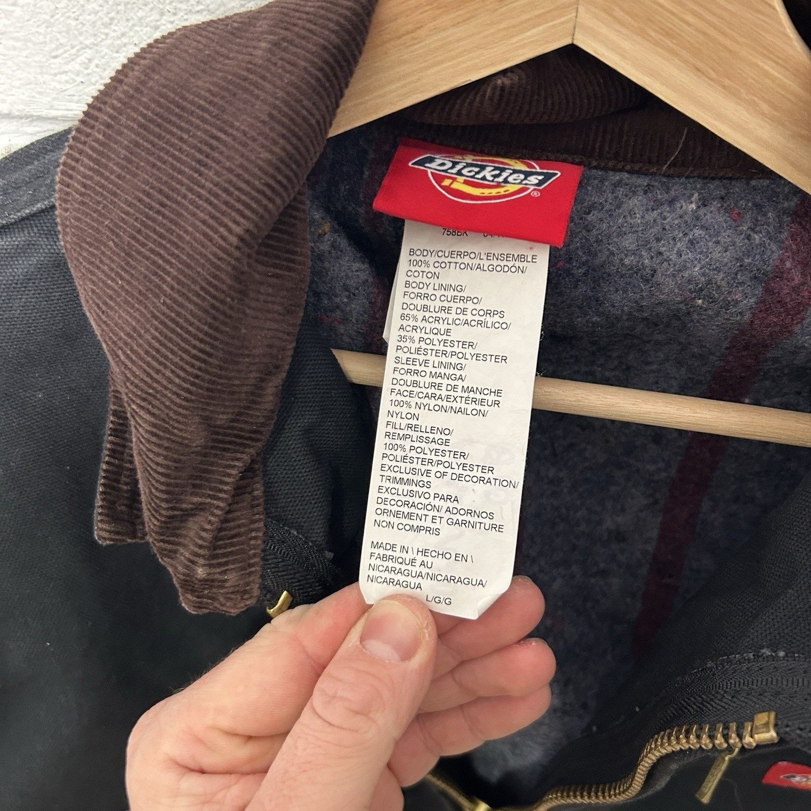 Dickies Vintage Dickies Blanket-Lined Detroit Style Jacket “Black” Size US L / EU 52-54 / 3 - 12 Thumbnail