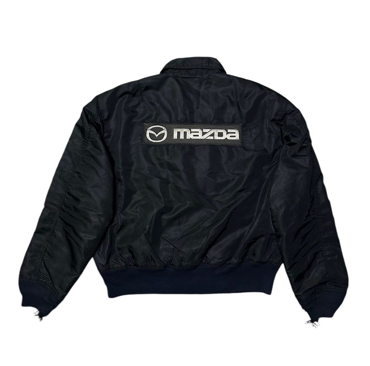 Vintage Vintage 90s Motorsport Mazda bomber jacket Size US L / EU 52-54 / 3 - 1 Thumbnail