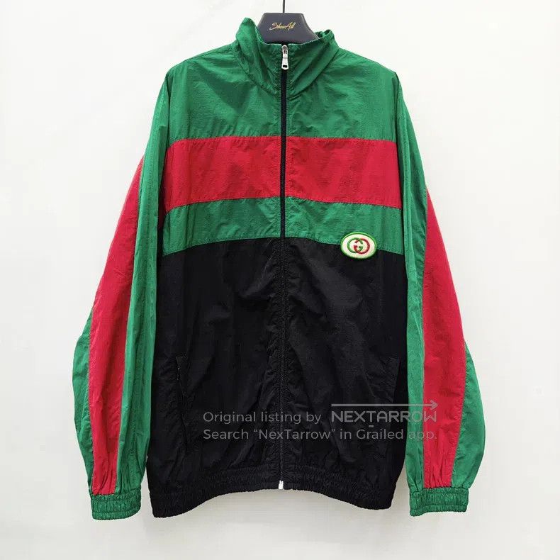 Gucci Gucci Red and green colour block double G logo assault jac Size US M / EU 48-50 / 2 - 1 Thumbnail