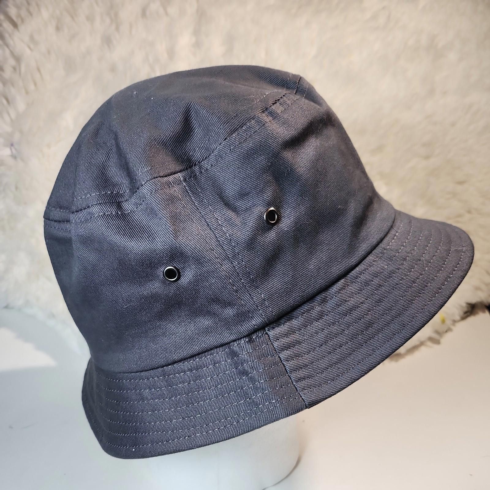 Other Blank Bucket Hat Cap Gray Cotton Plain Cotton Fishing Summer Size ONE SIZE - 3 Thumbnail