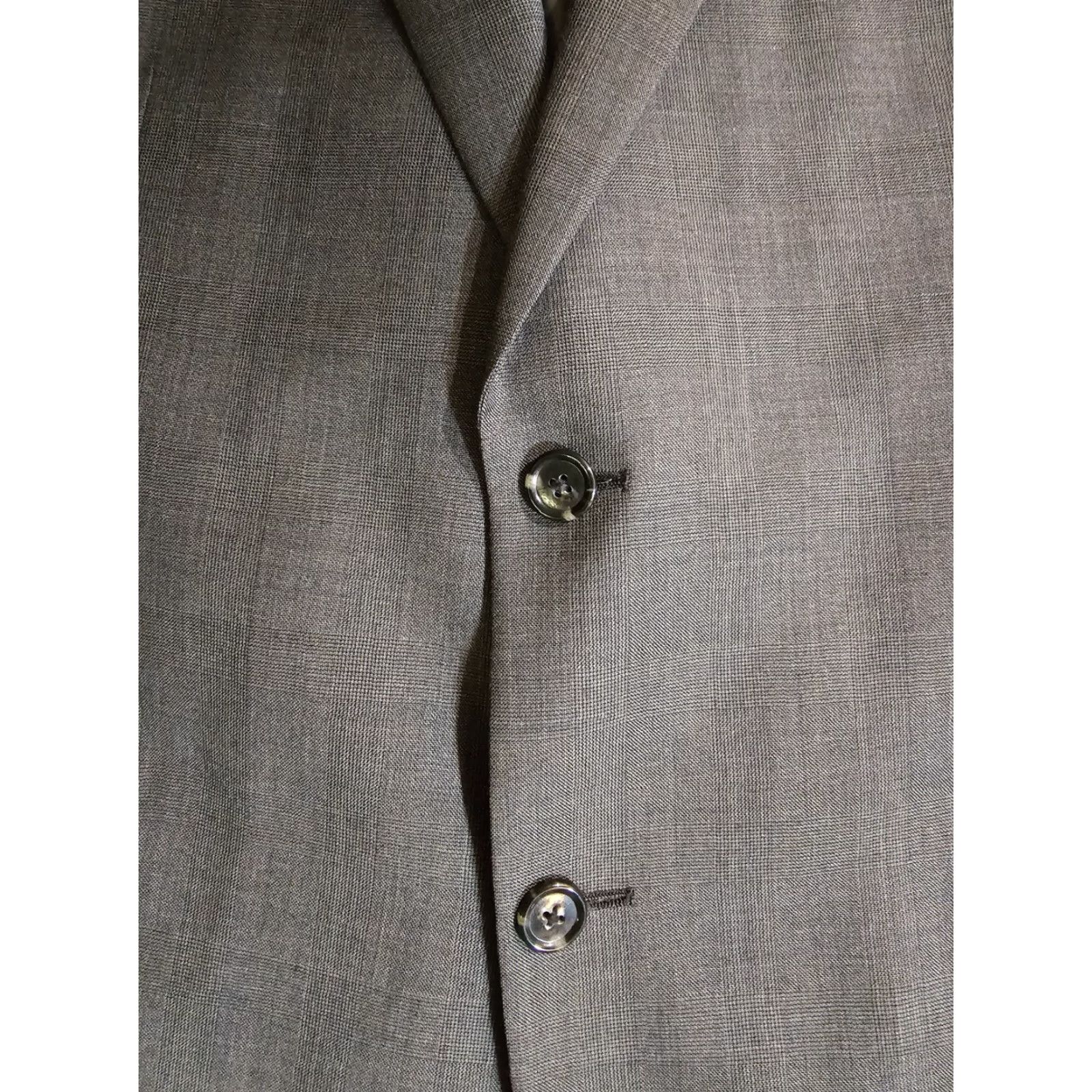 Jos. A. Bank Jos A Bank Signature Collection Suit Mens 2pc 100% Wool 43R 36x30 Brown/Grey Size 46R - 5 Thumbnail