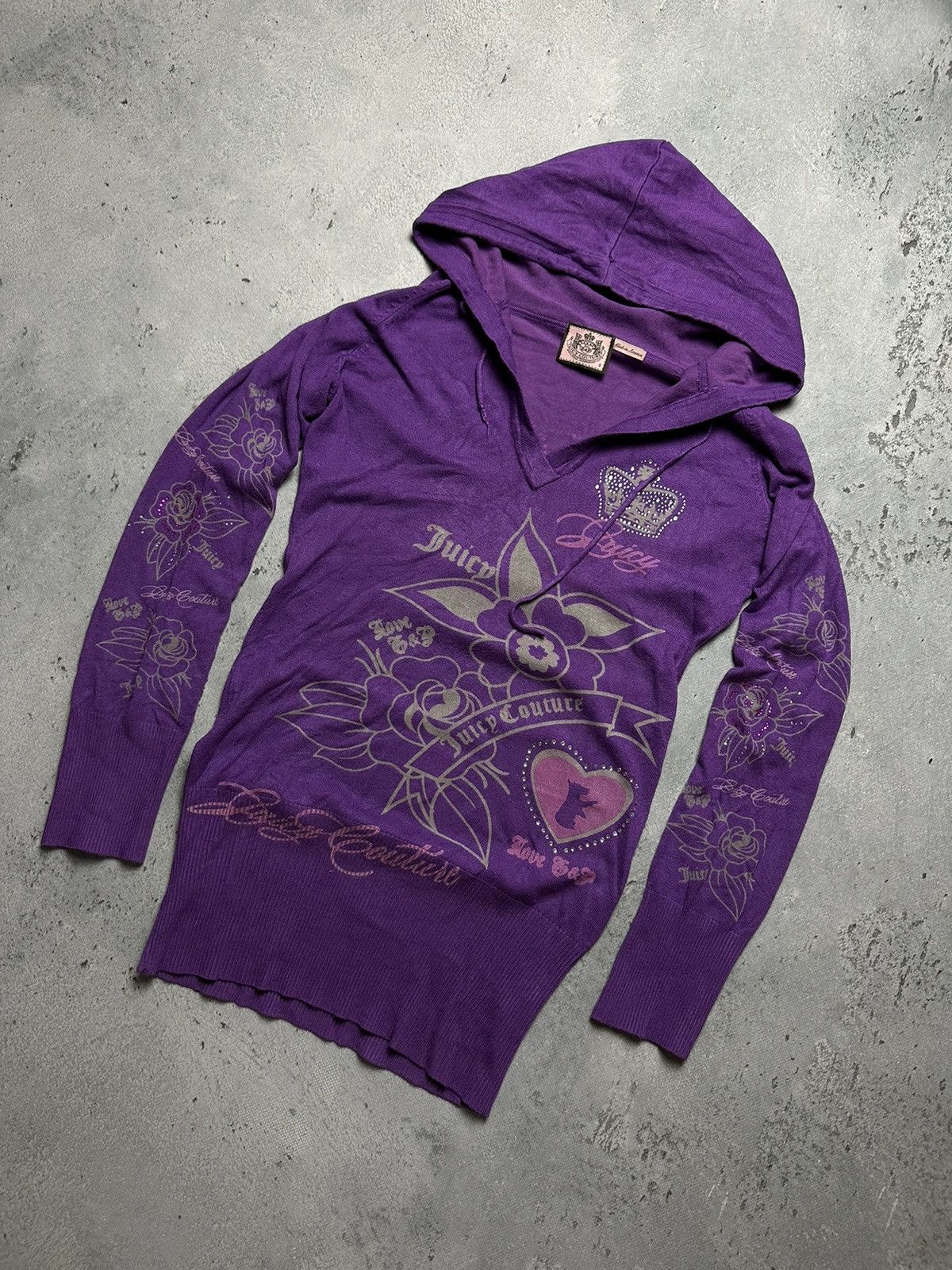 Juicy Couture Juicy Couture Hoodie Dress Tunik Vintage Made in America USA Size S / US 4 / IT 40 - 3 Thumbnail