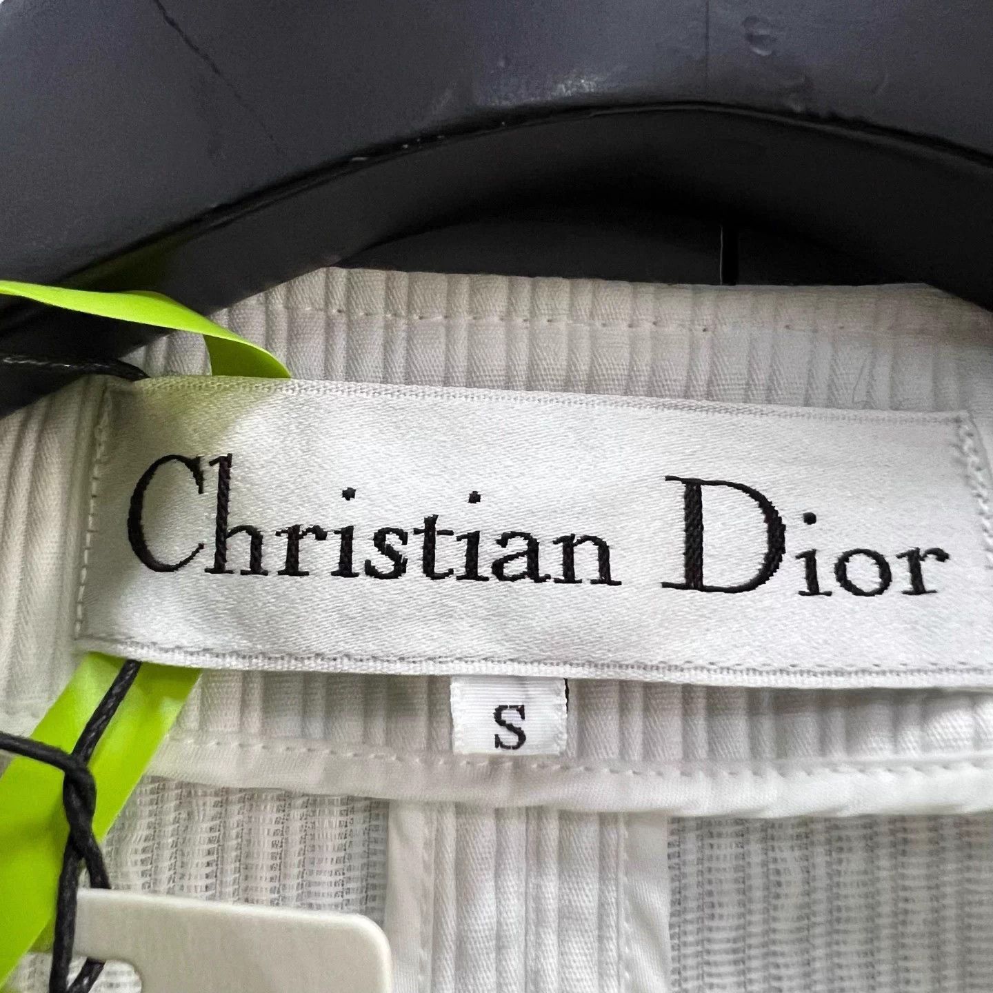 Dior Dior white fine stripe crewneck jacket S 95 new Size S / US 4 / IT 40 - 4 Thumbnail