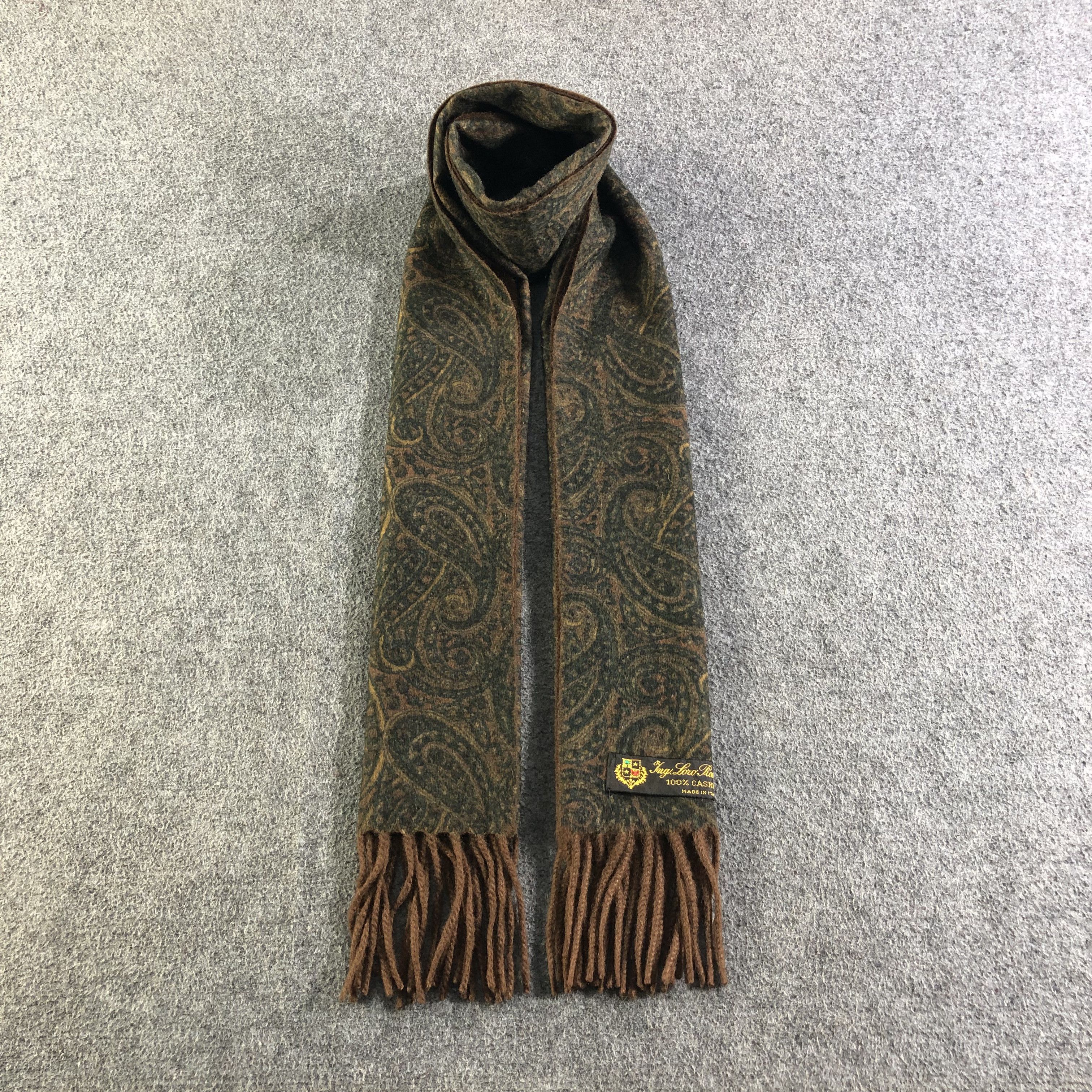 Loro Piana Loro Piana Paisley Cashmere Scarf Muffler Neckgear V2631 Size ONE SIZE - 2 Thumbnail