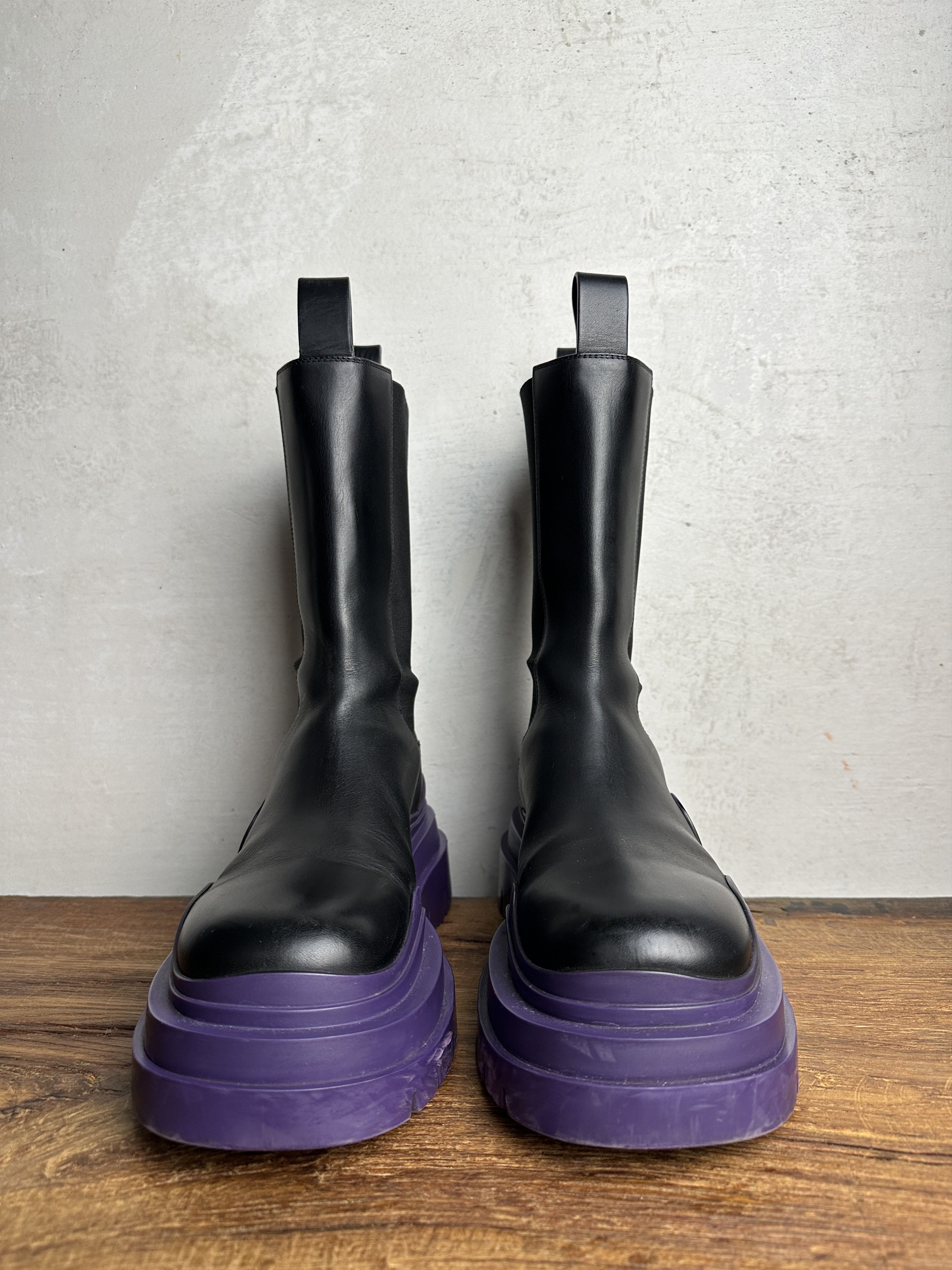 Bottega Veneta Bottega Veneta Chelsea Purple Lug Boots Size US 9 / IT 39 - 6 Thumbnail