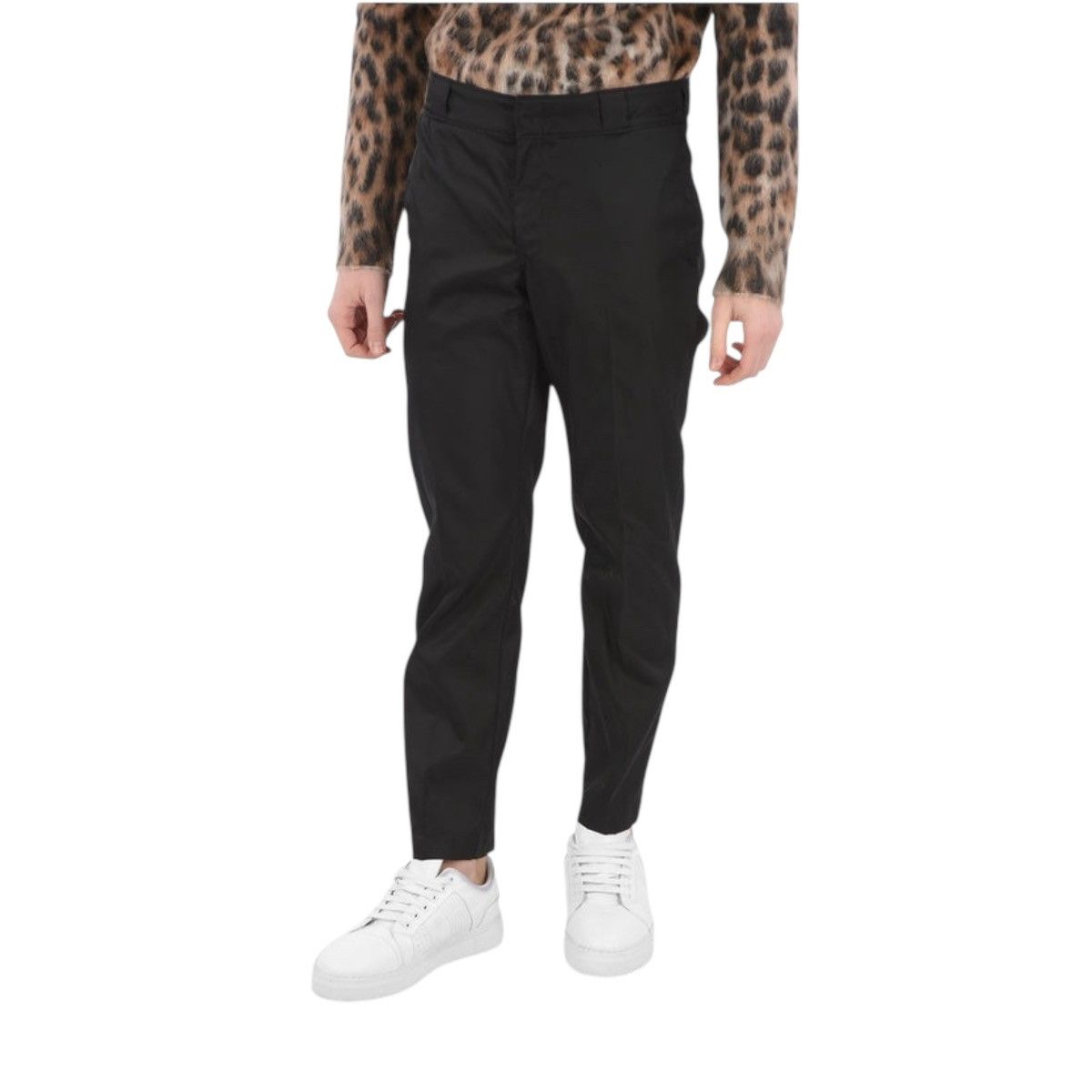 Prada Prada men's nylon trousers with silver logo size IT 38 Size US 26 / EU 42 - 1 Thumbnail