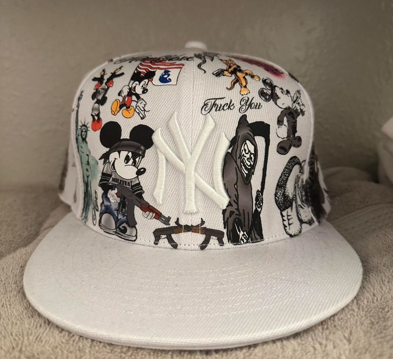 New York Yankees AOP Fitted Hat