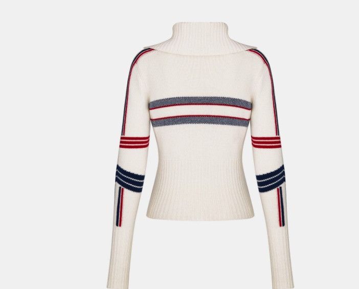 Dior o1w1db10425 144S77A Stand Collar Sweater in Multicolor Size S / US 4 / IT 40 - 2 Thumbnail