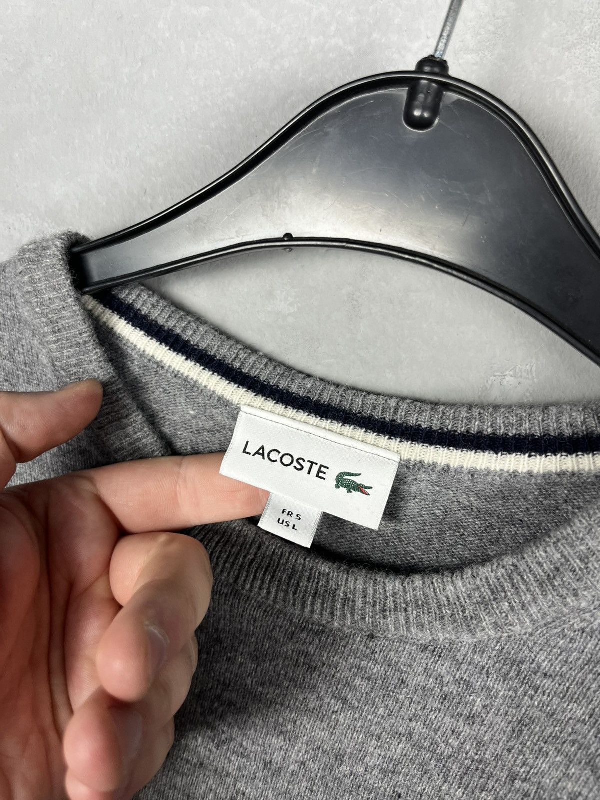 Lacoste Lacoste wool sweater size L Size US L / EU 52-54 / 3 - 4 Thumbnail