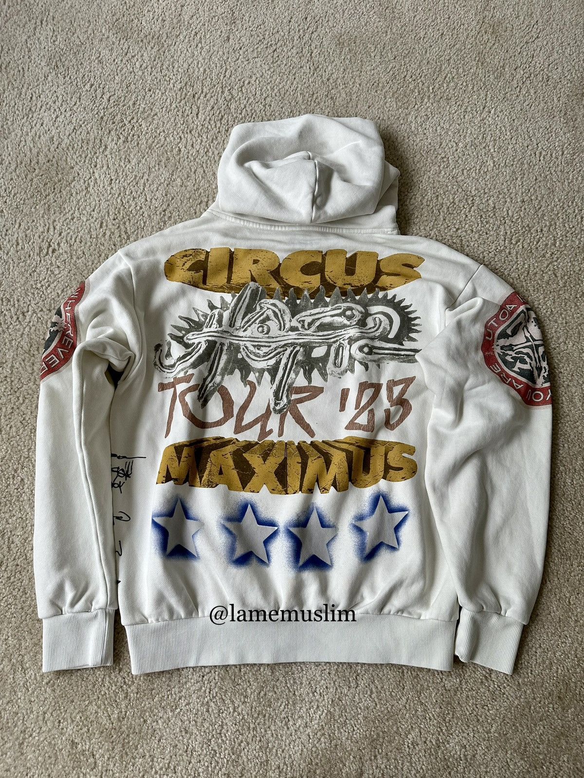 Travis Scott TRAVIS SCOTT 2023 UTOPIA MERCH CIRCUS MAXIMUS TOUR HOODIE ...