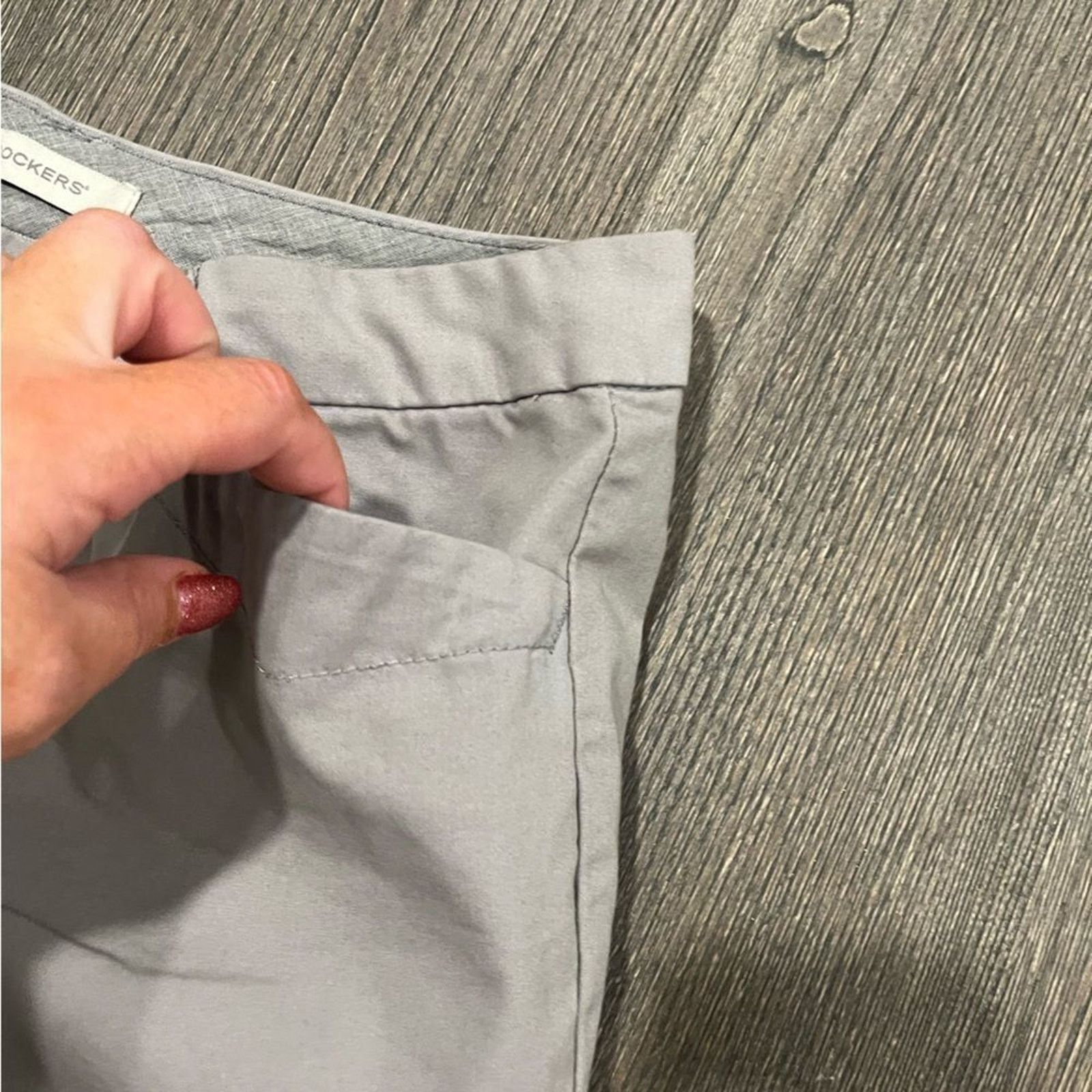 Dockers Dockers Light Gray Cropped Wide Leg Trousers Size 4 Size 27" / US 4 / IT 40 - 5 Thumbnail