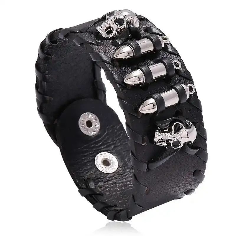 Japanese Brand Genuine Leather Cuff Bracelet Size ONE SIZE - 1 Thumbnail