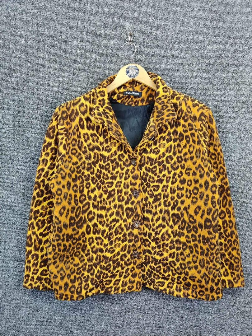 Japanese Brand Vintage Collezioni Leopard Jacket Nice Design Size US M / EU 48-50 / 2 - 1 Thumbnail