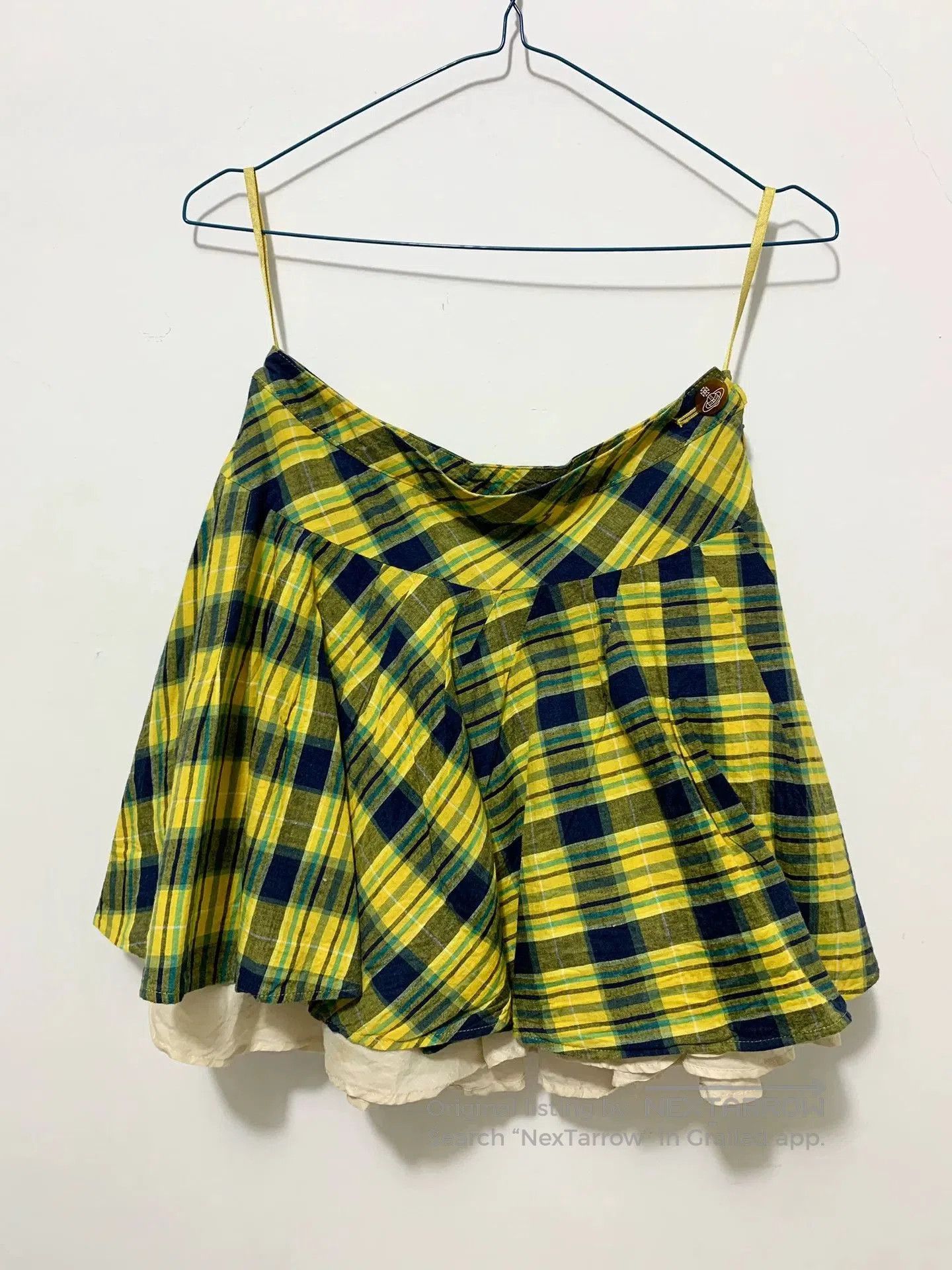 Vivienne Westwood Vivienne Westwood Yellow Plaid Skirt. Size 33" - 5 Thumbnail