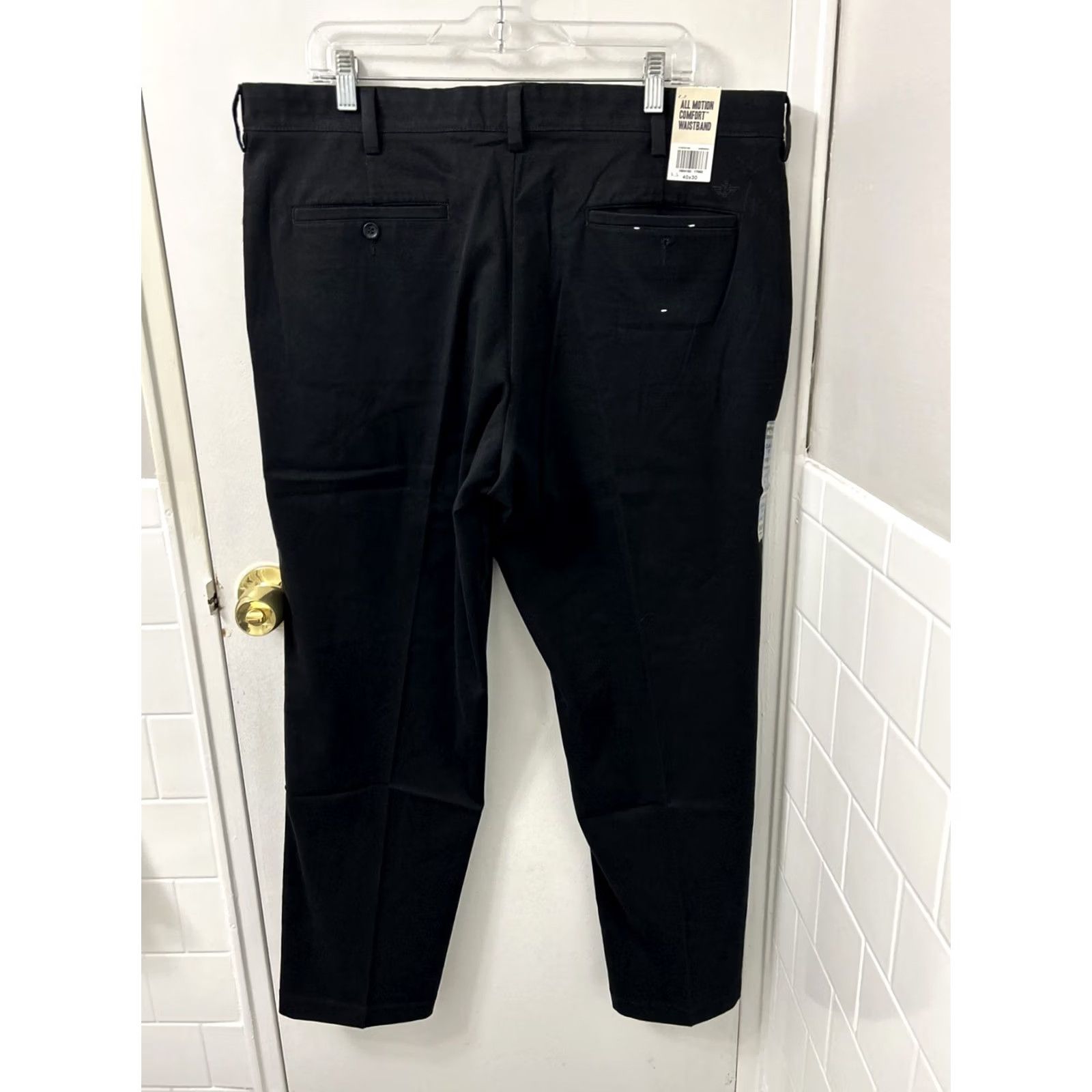 Dockers VINTAGE Dockers Pants Mens Sz 40x30 Black Waistband Classic Fit All Motion Comfort YKK Size US 40 / EU 56 - 5 Thumbnail